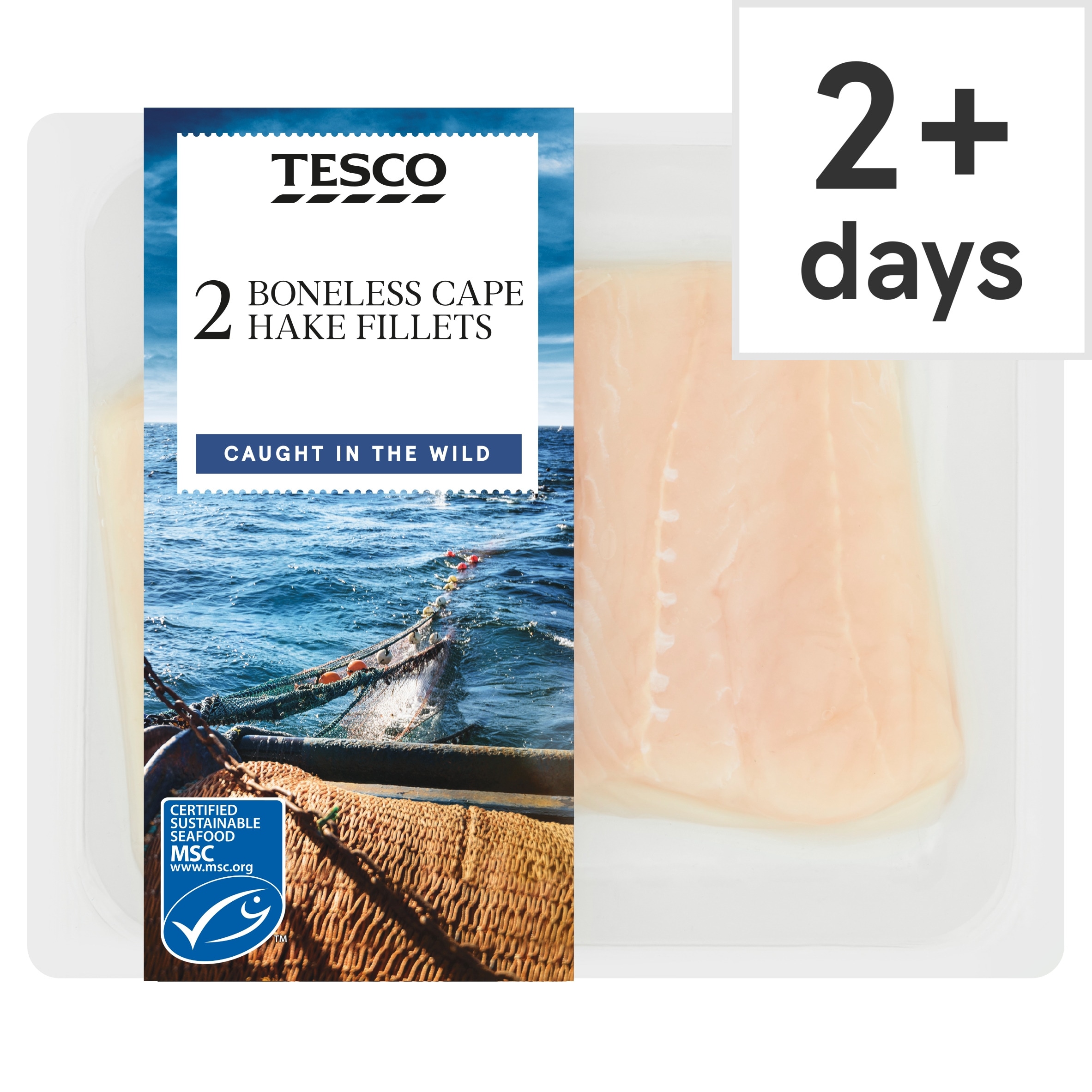 Tesco 2 Cape Hake Fillets 240G