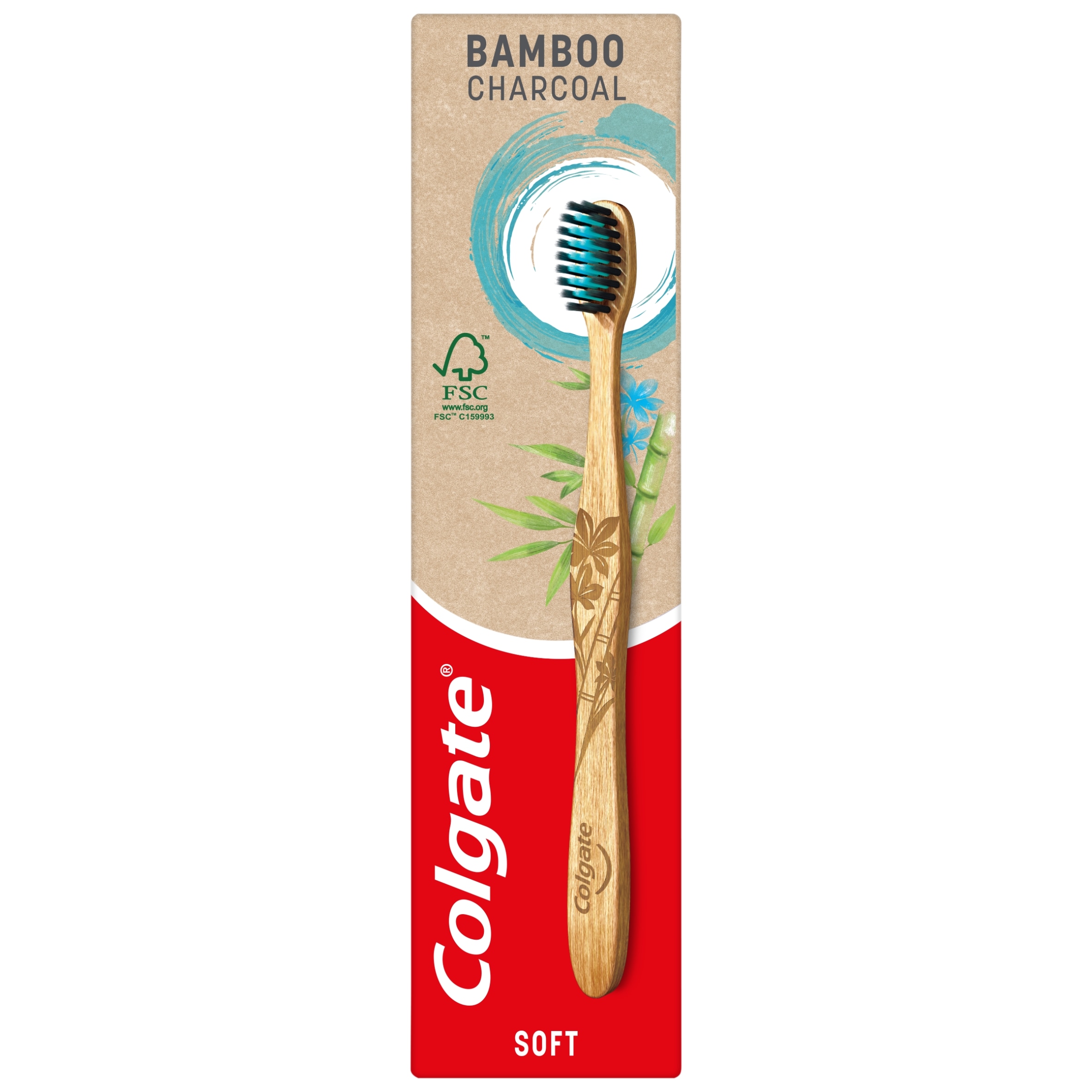 Colgate Bamboo Charcoal Soft Manual Toothbrush