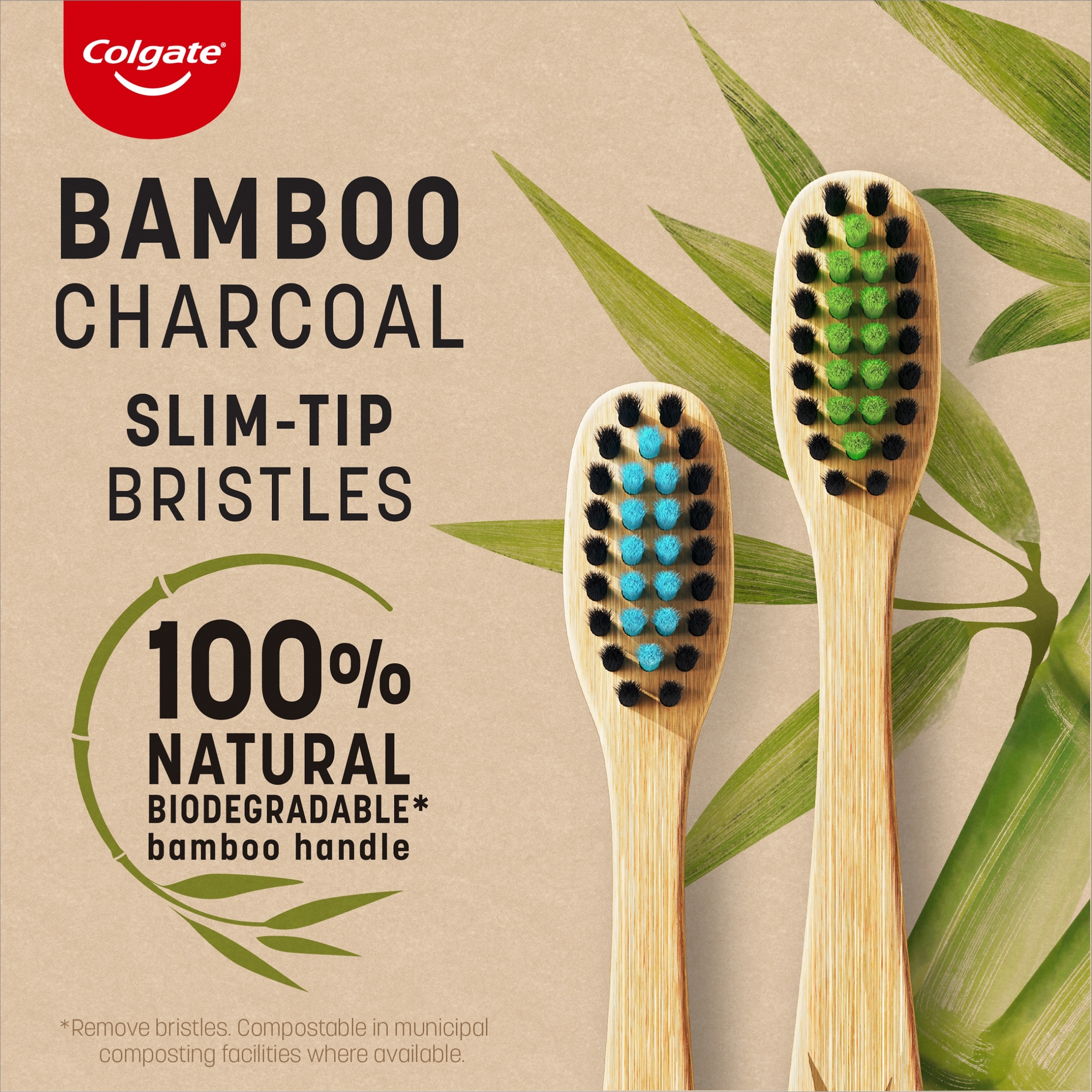 Colgate Bamboo Charcoal Soft Toothbrush thumbnail 2