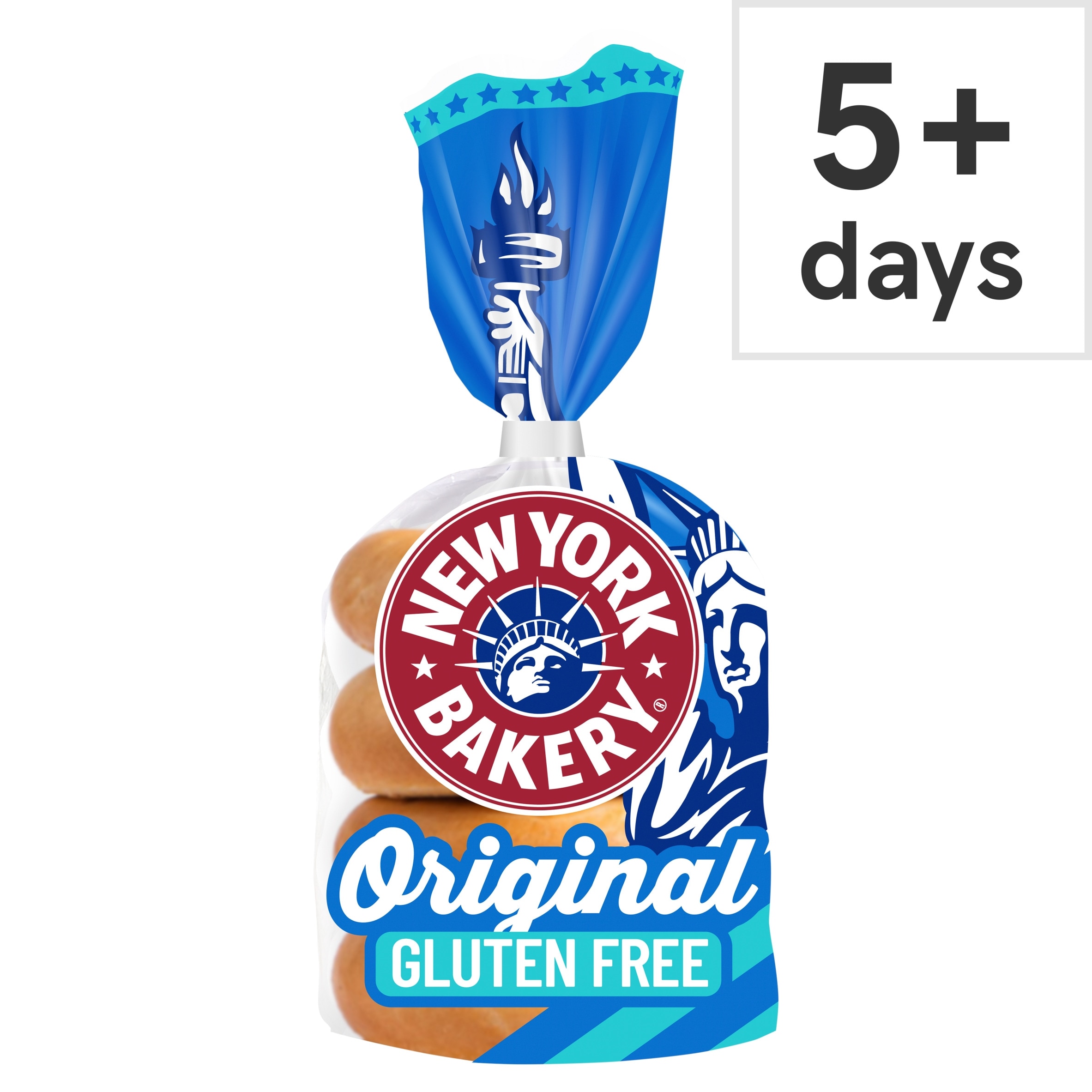 New York Bakery Co. Gluten Free Plain Bagels 4 Pack
