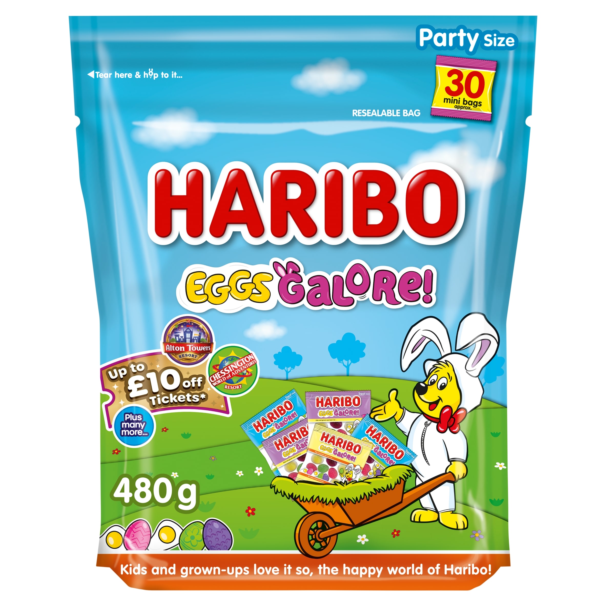 Haribo Eggs Galore Party Siz Mini Bags 480G