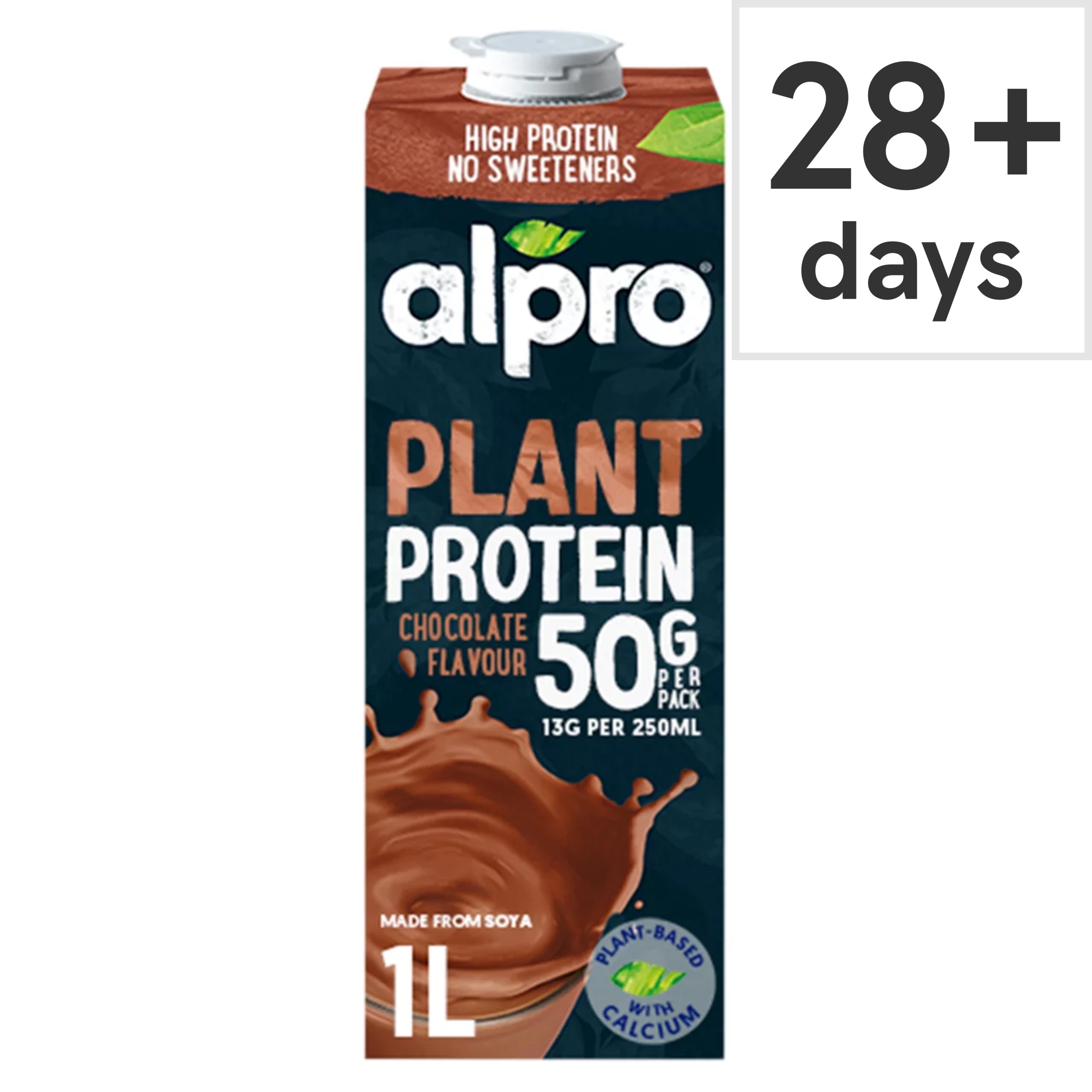 Alpro 50g High Protein Soya Chocolate Flavour Long Life Dairy Free Drink 1L
