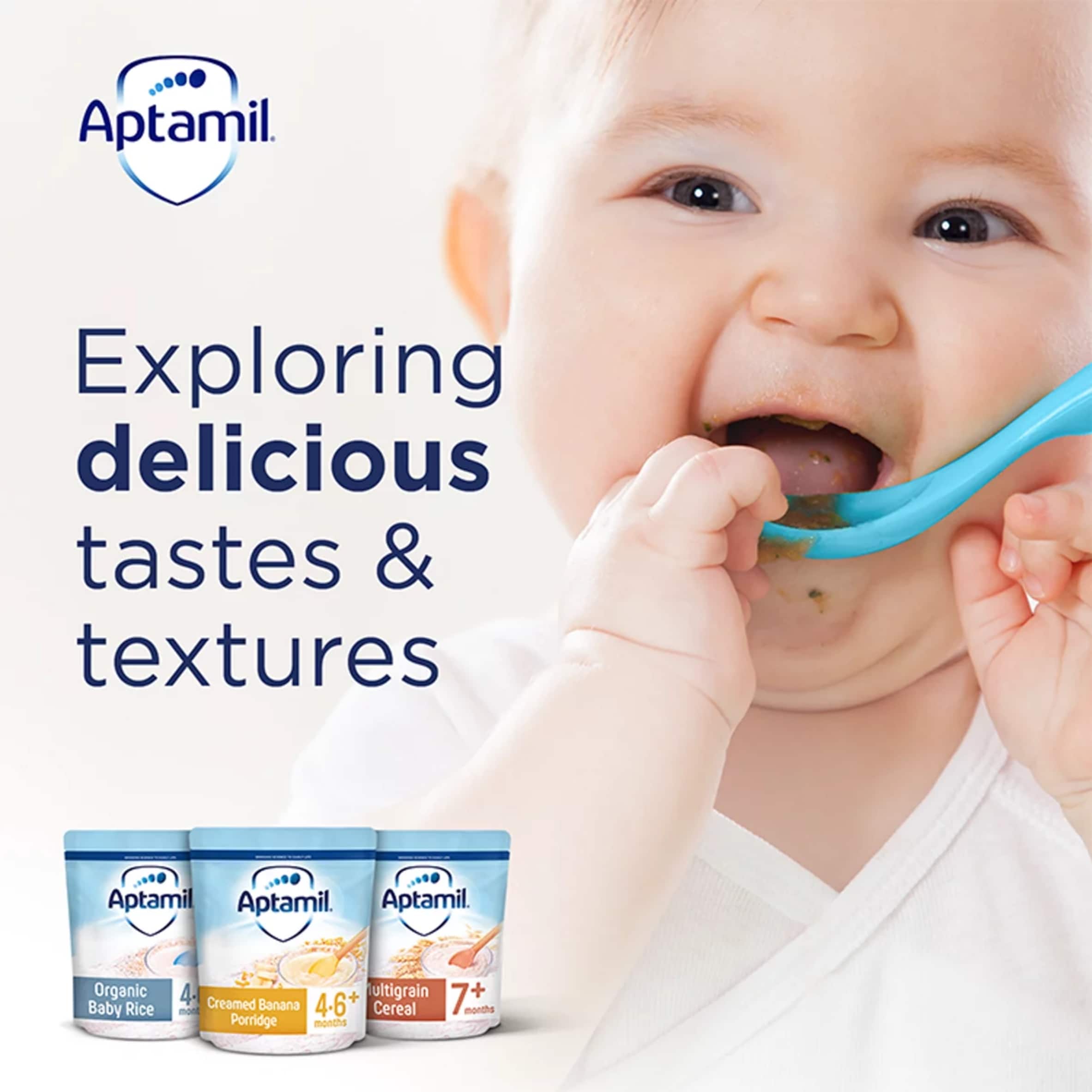 Aptamil Multigrain Banana & Berry Porridge Baby Cereal 7+ Months 200g thumbnail 5