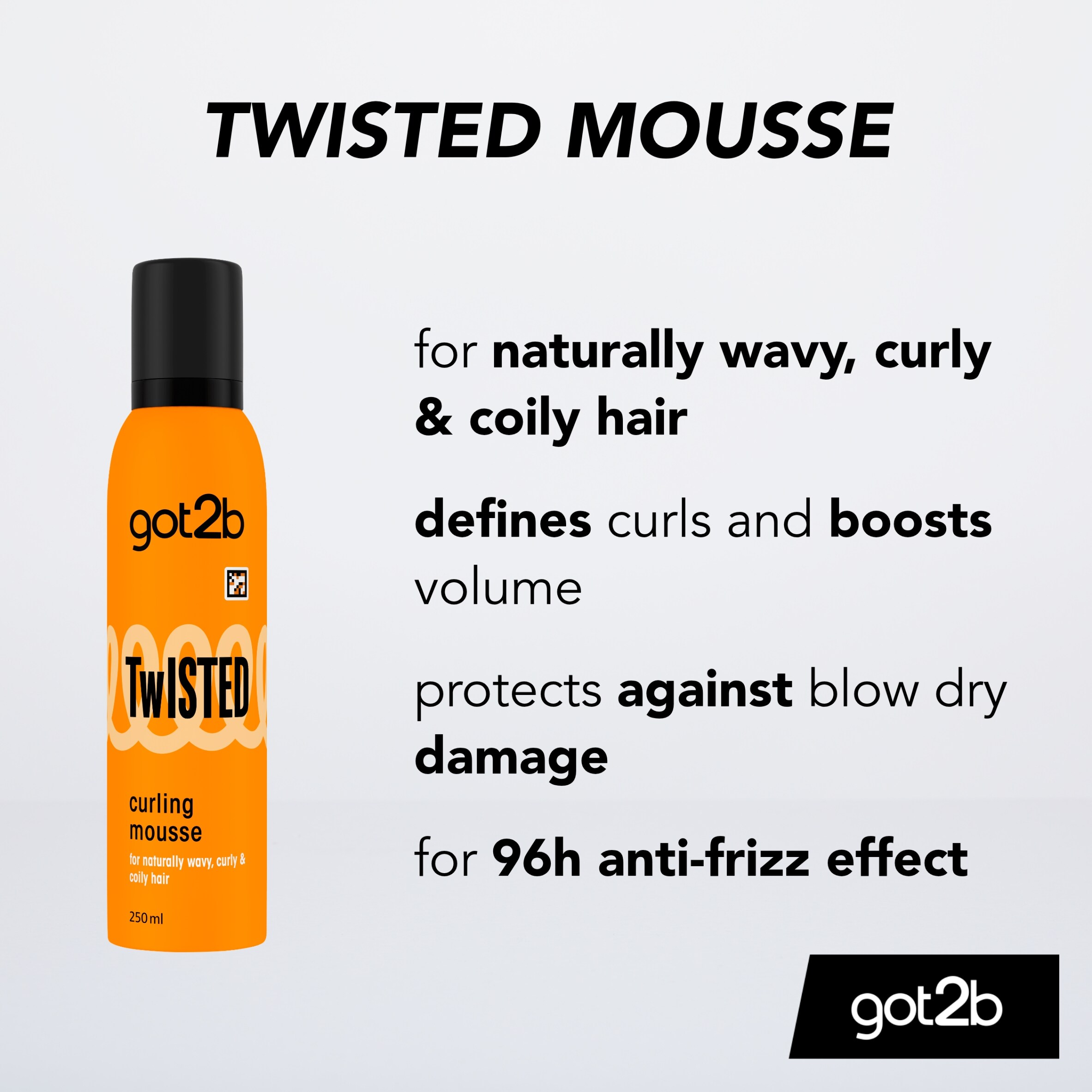 GOT2B Twisted Curling Mousse 250ml thumbnail 3