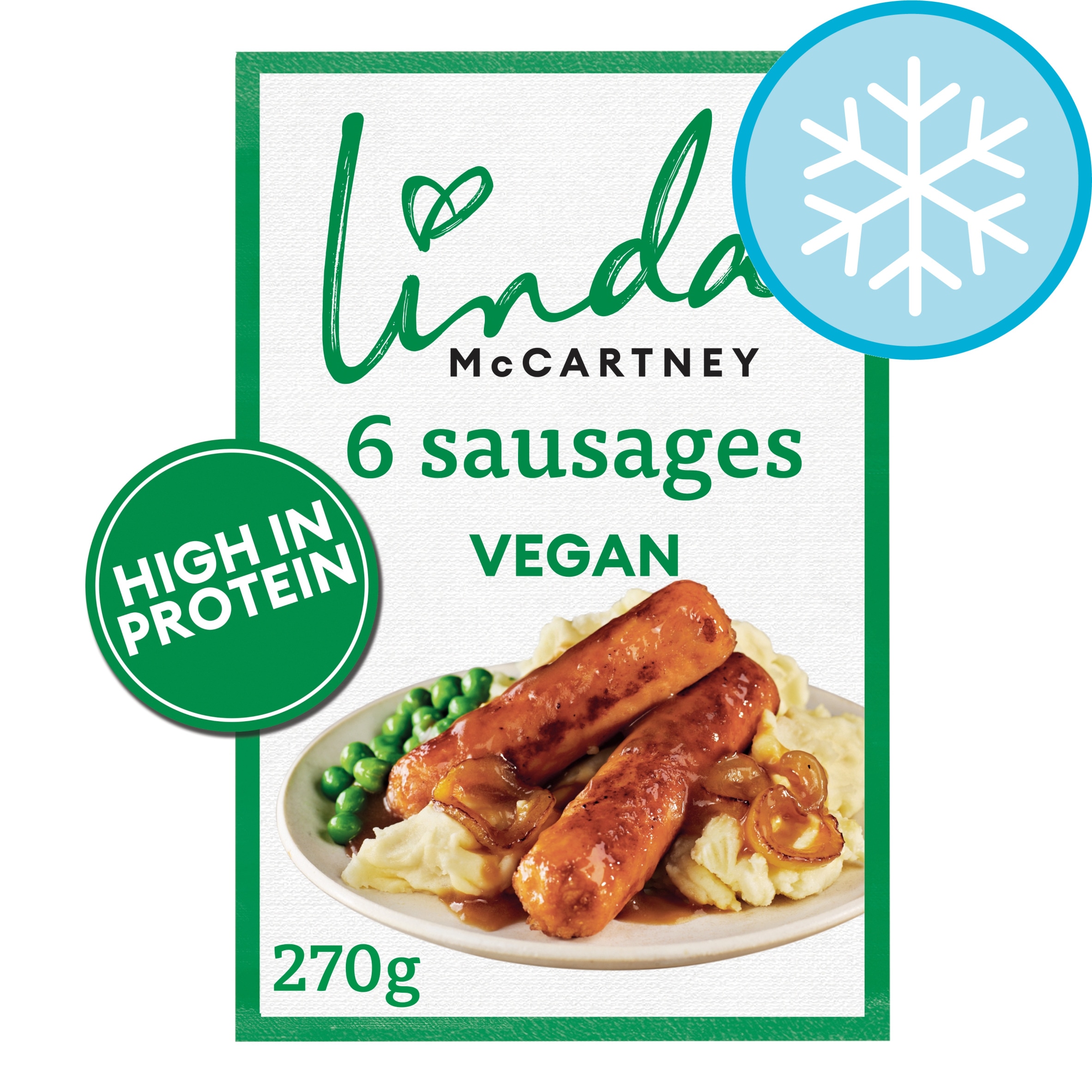 Linda McCartney 6 Frozen Vegetarian Sausages