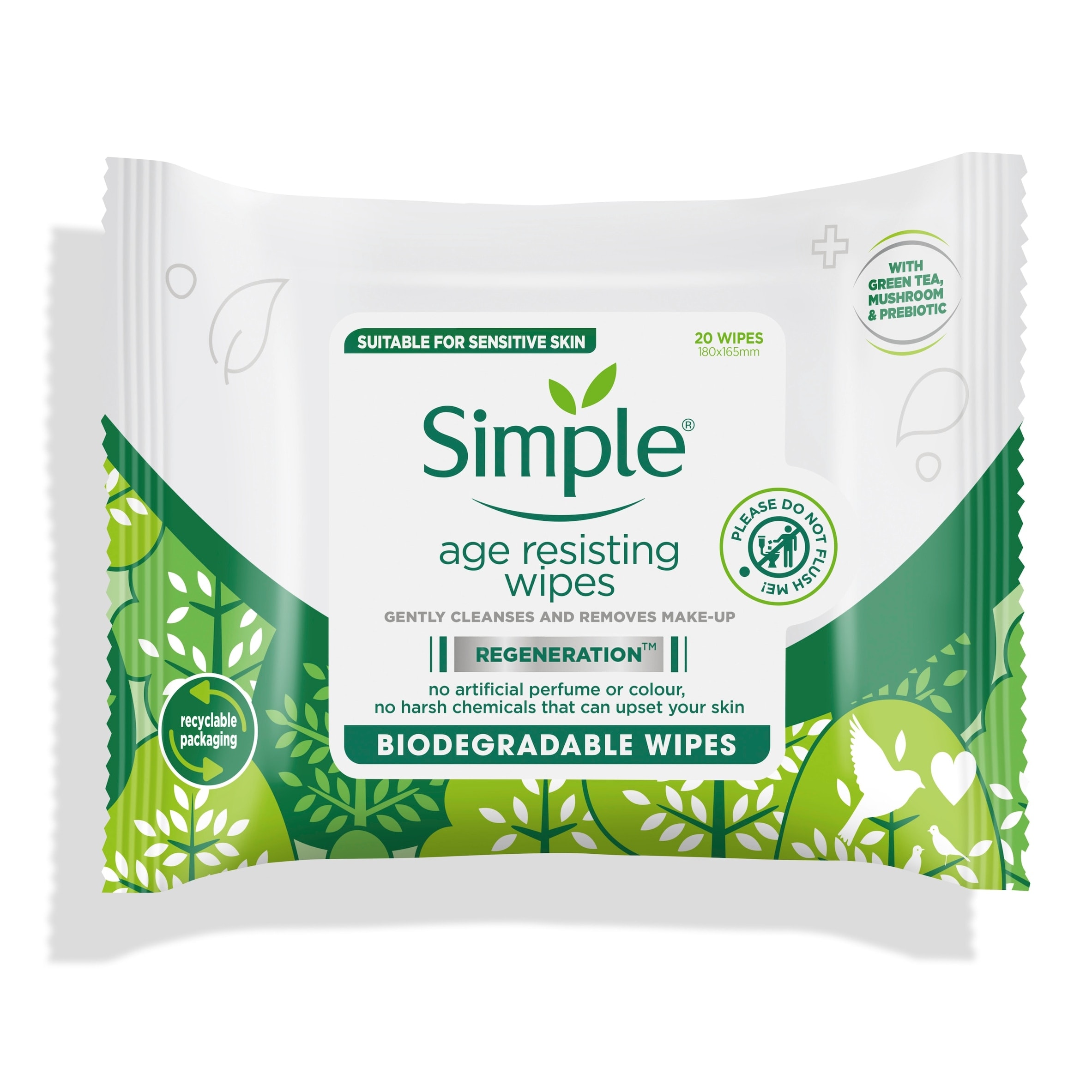 Simple Age Resisting Wipes 20 Pack thumbnail 4