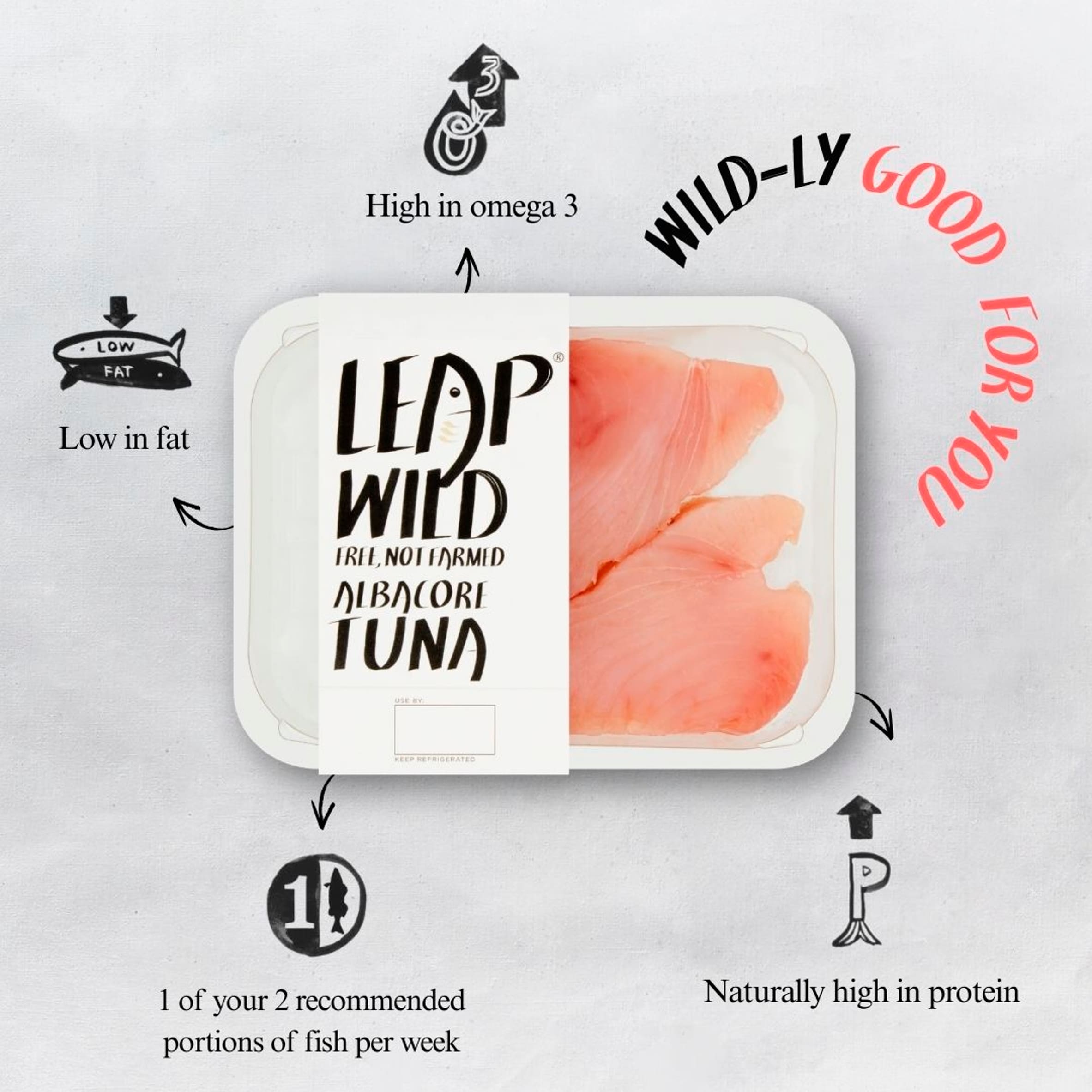 Leap Free Not Farmed Albacore Tuna 220G thumbnail 2