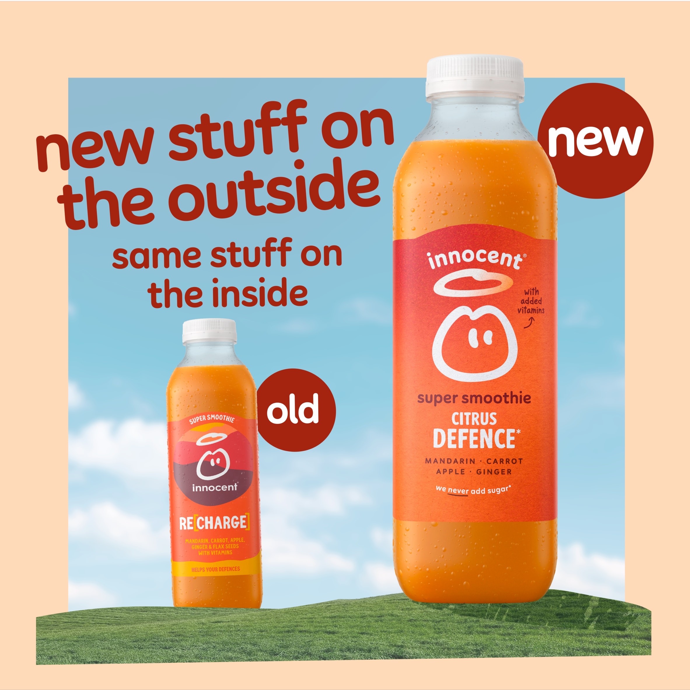 Innocent Super Smoothie Recharge, Mandarin & Carrot 750ml thumbnail 3