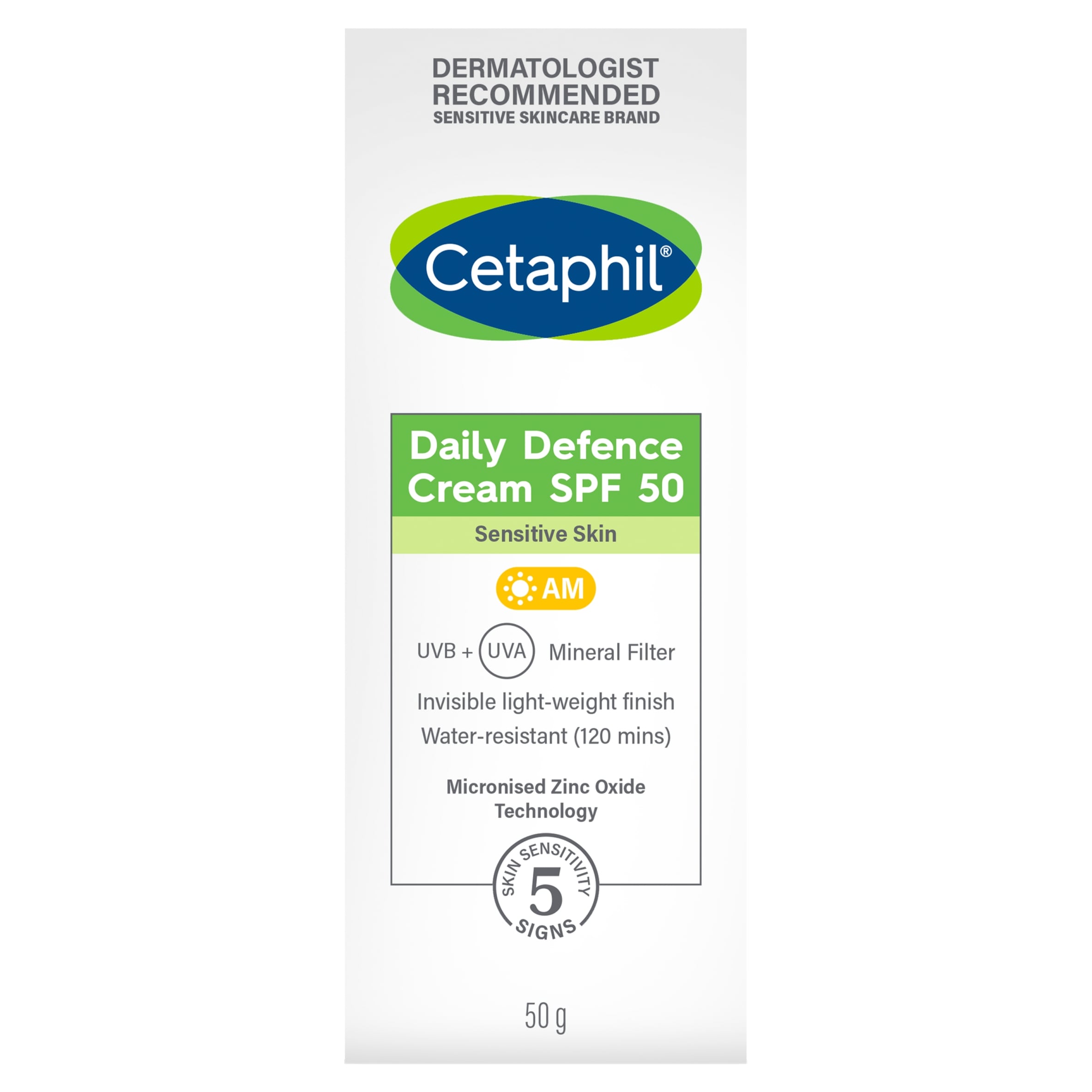 Cetaphil Daily Defence Cream SPF 50 Sunscreen