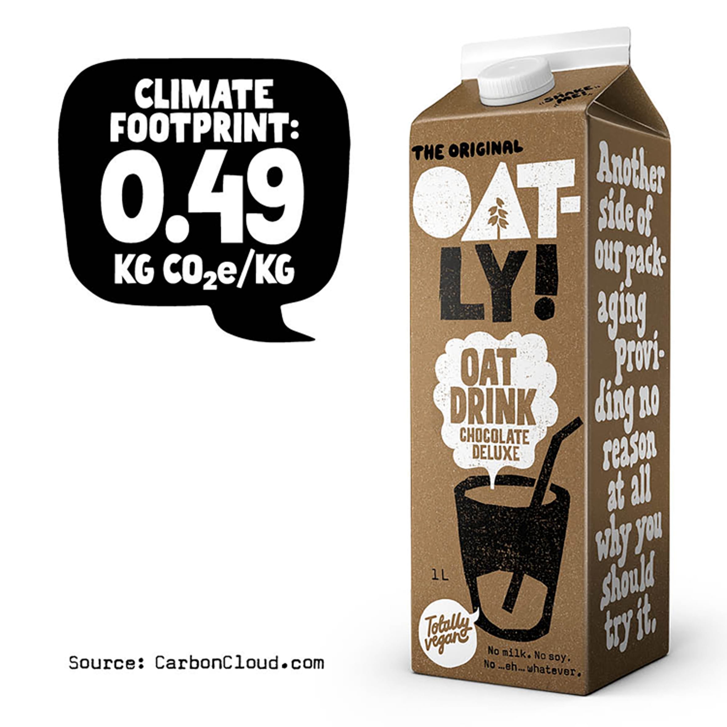 Oatly Oat Drink - Chocolate Deluxe 1L thumbnail 2