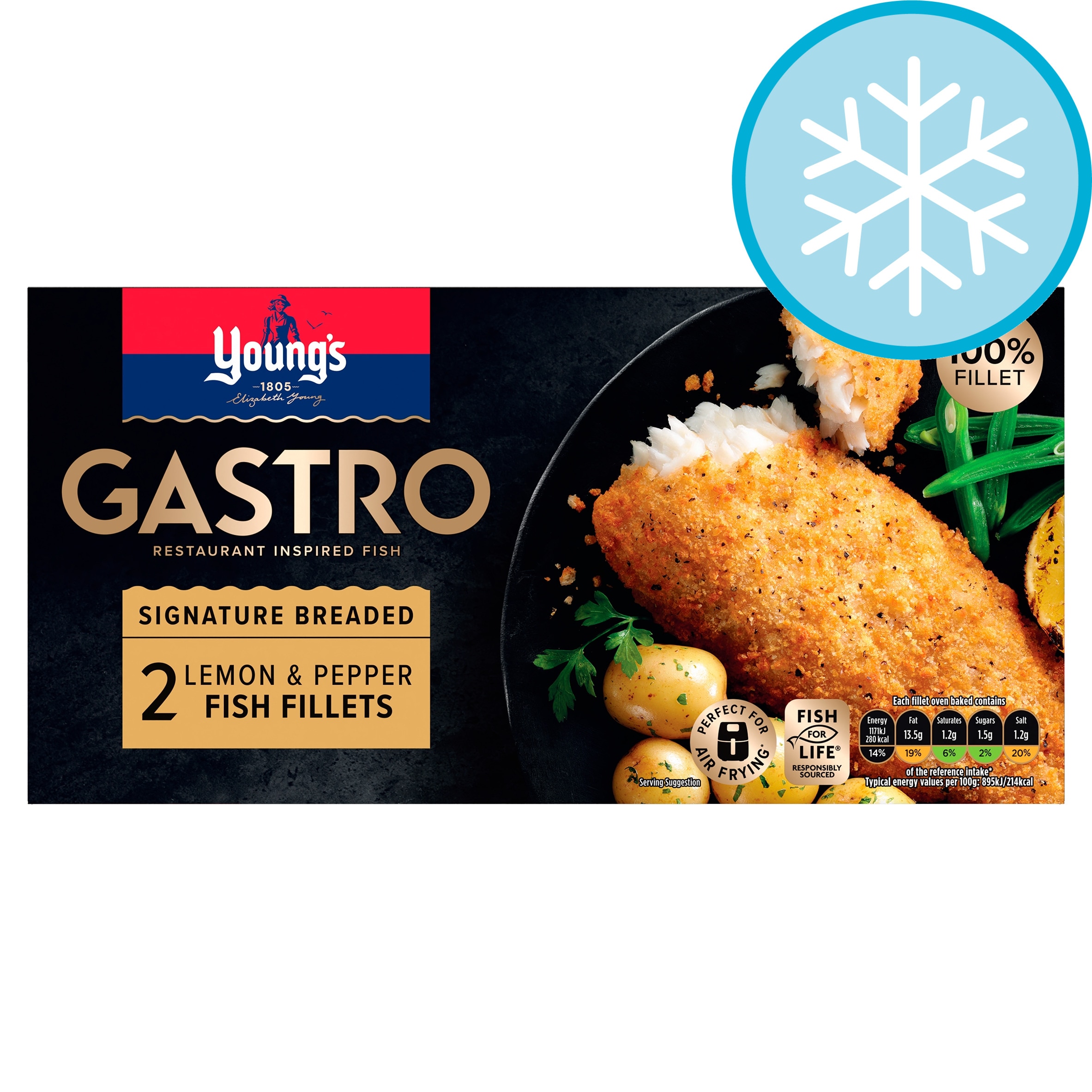 Young's Gastro Signature Breaded Lemon & Pepper Fish Fillets