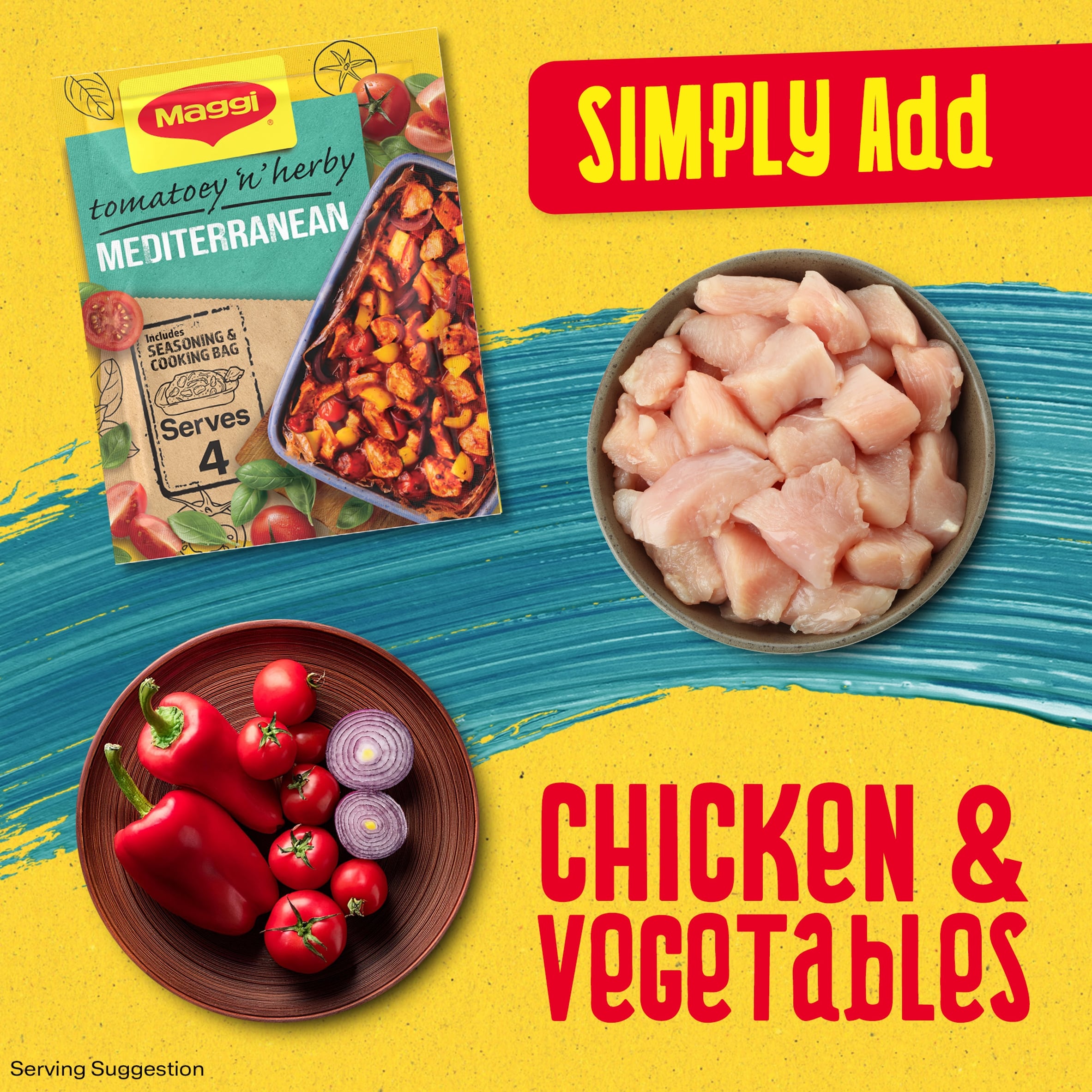 Maggi Mediterranean Chicken Seasoning & Cooking Bag 37g thumbnail 4