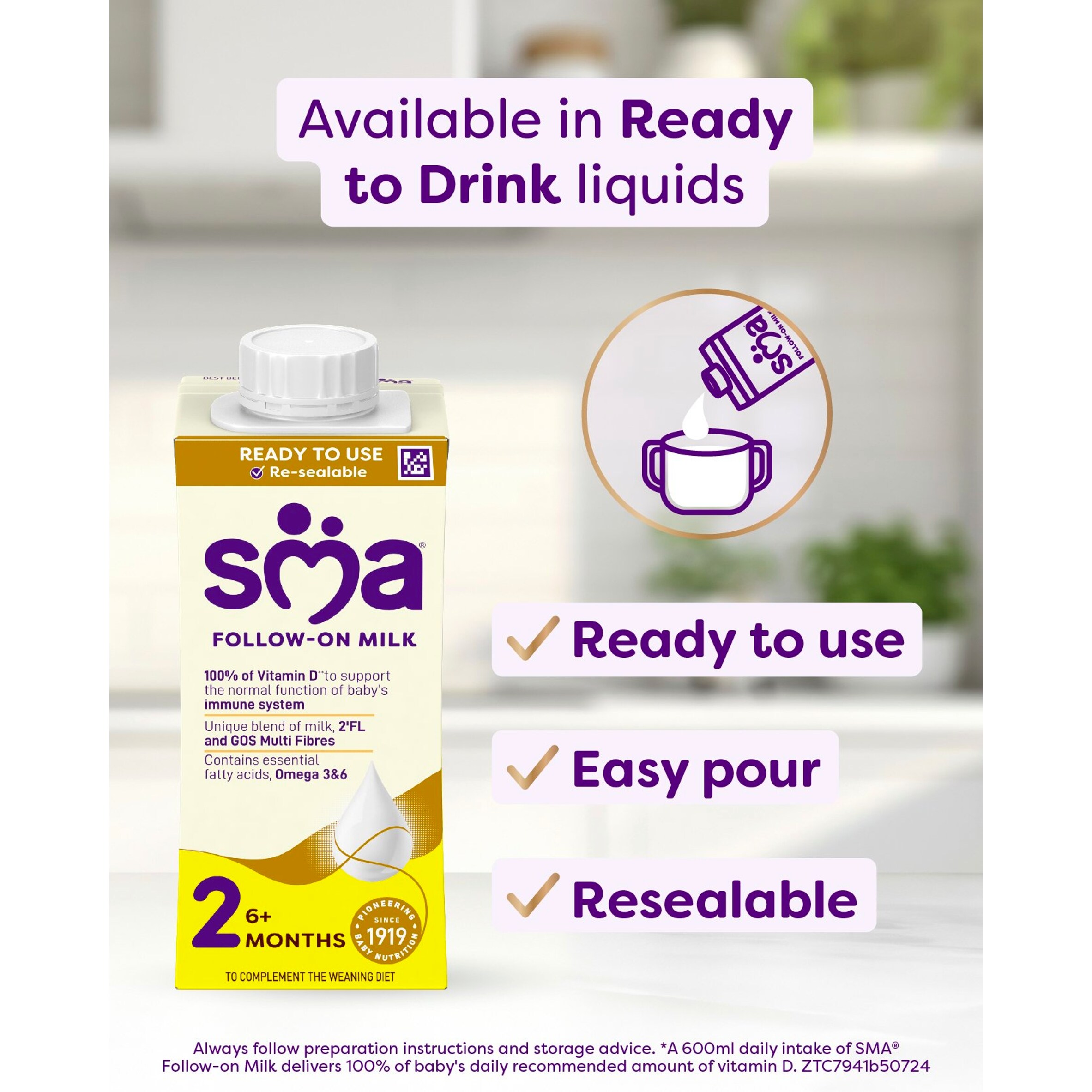 SMA Follow-On Baby Milk Powder Formula 6-12 Months 800 G thumbnail 5