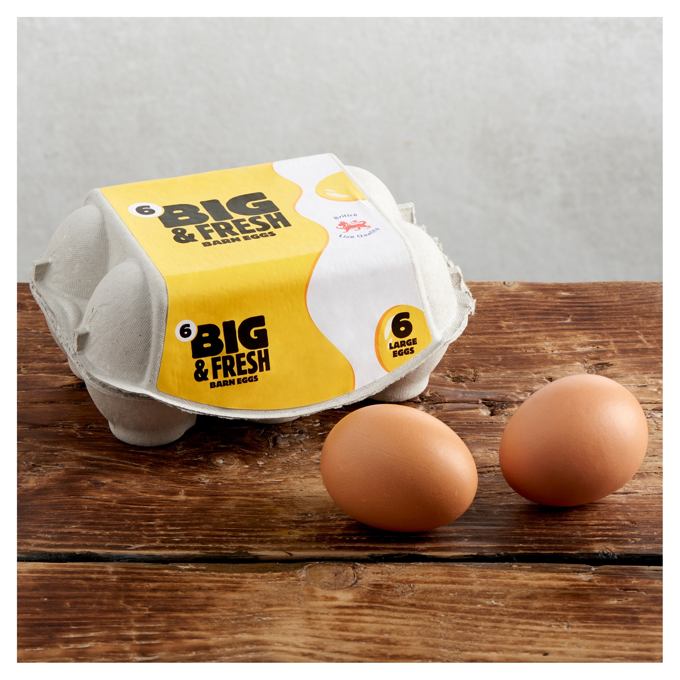 Big & Fresh Barn Eggs 6 Large thumbnail 2