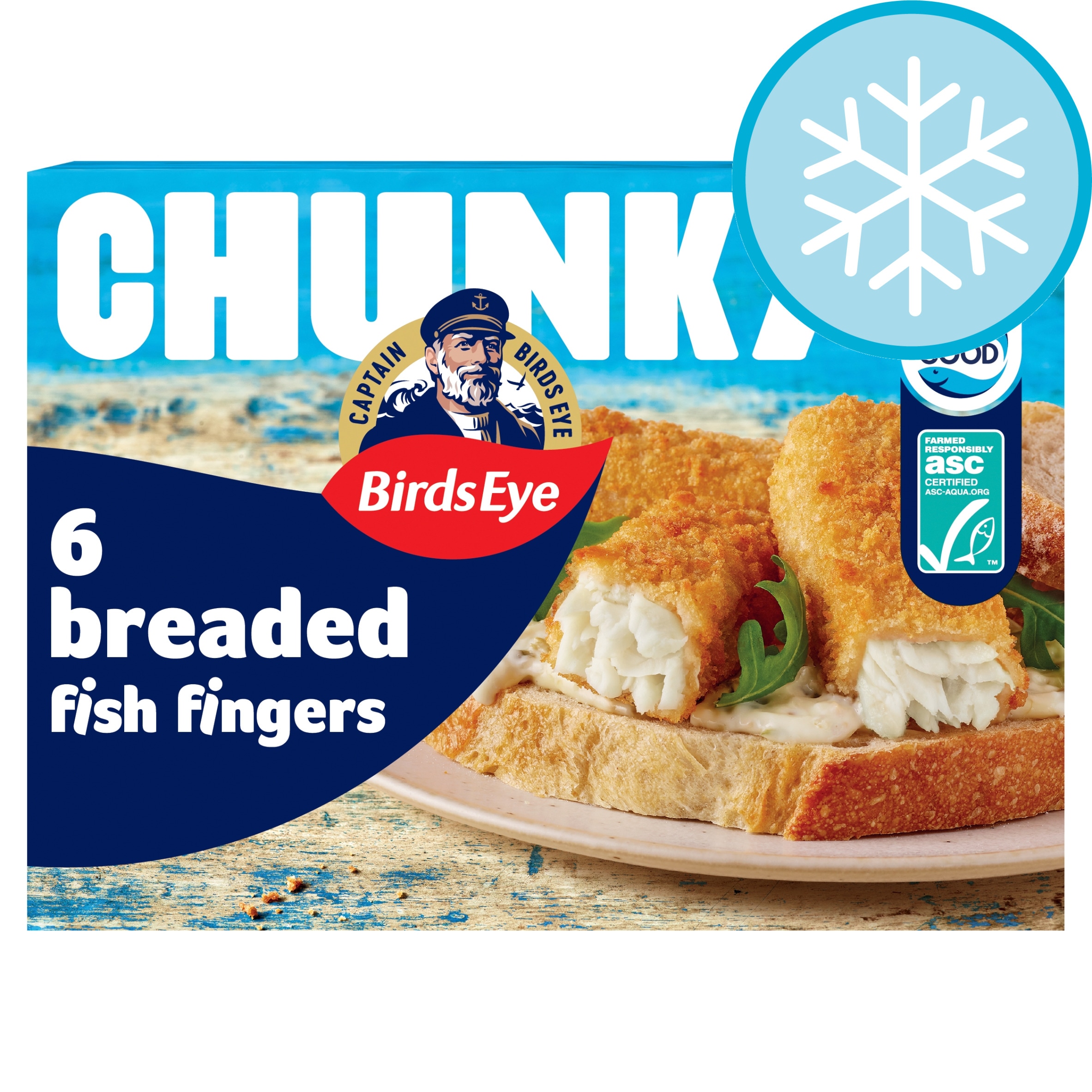 Birds Eye Chunky Breaded Fish Fingers 6 Pack 360g