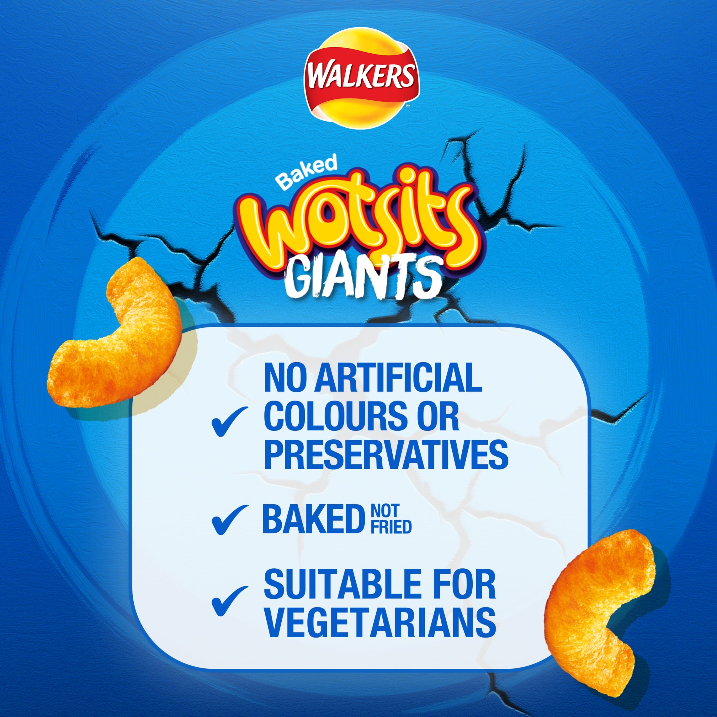 Walkers Wotsits Giants Really Cheesy Sharing Snacks Crisps 130g thumbnail 3