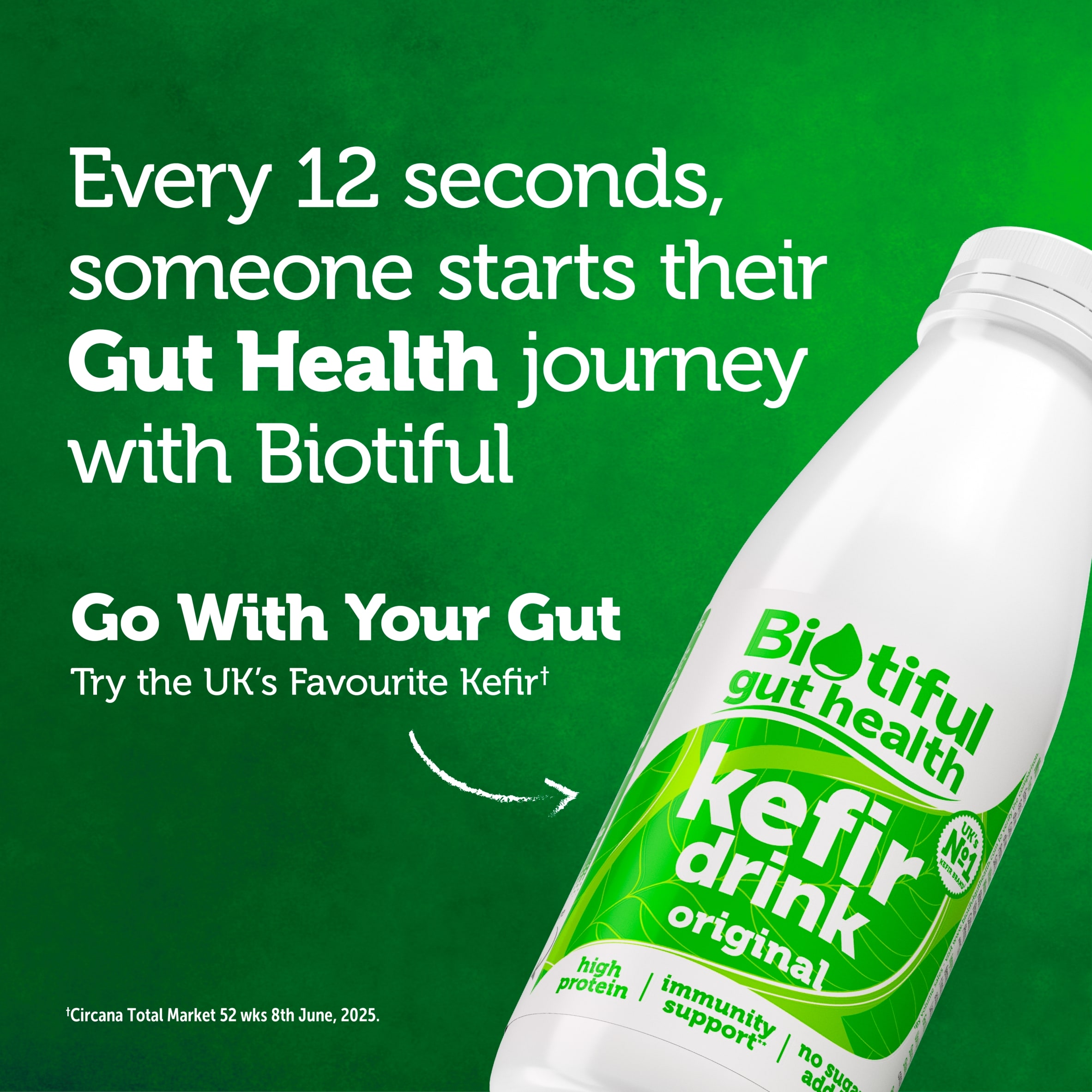 Biotiful Gut Health Kefir Milk Drink Original 1 Litre thumbnail 4