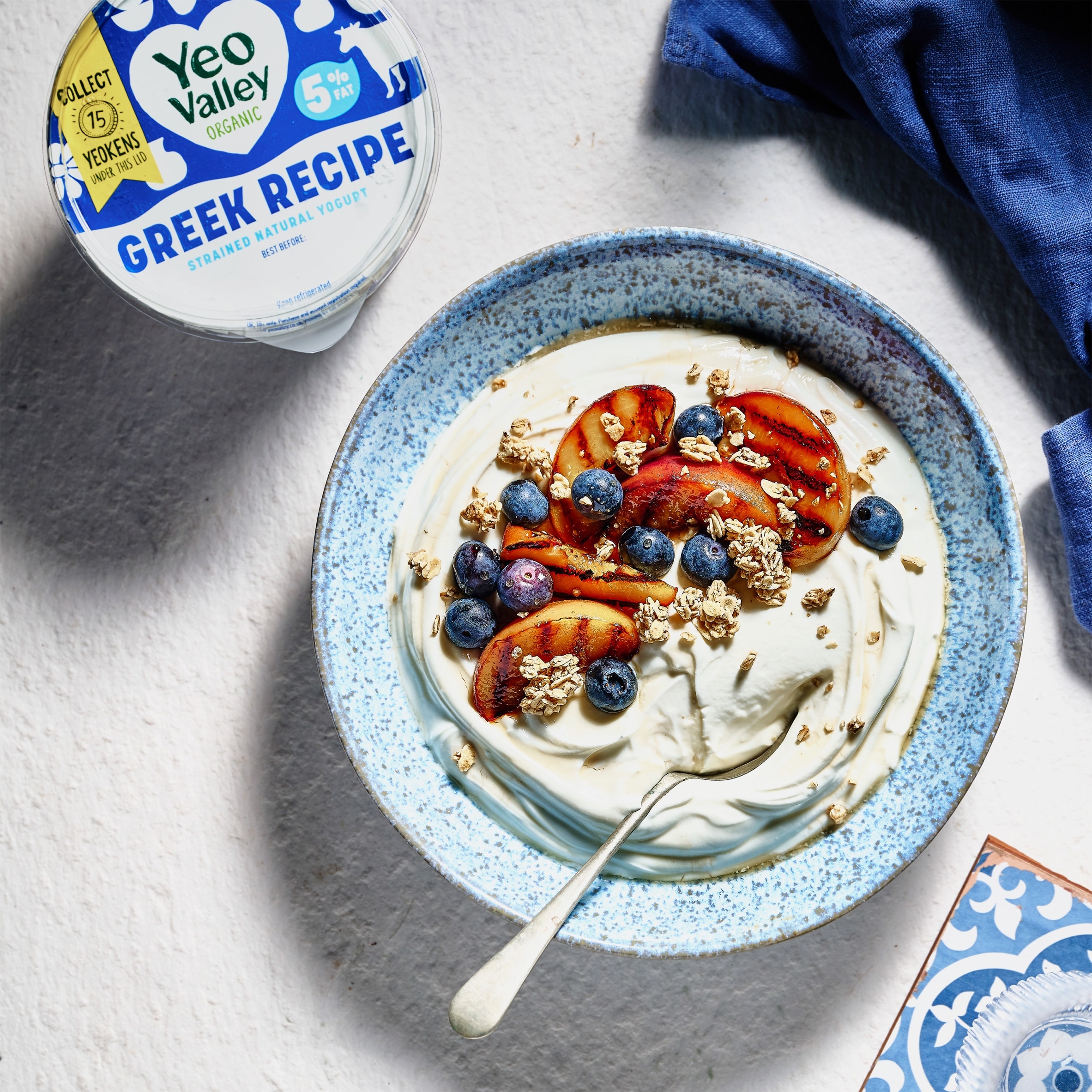 Yeo Valley Organic  Greek Recipe 5% Fat Natural 850g thumbnail 3