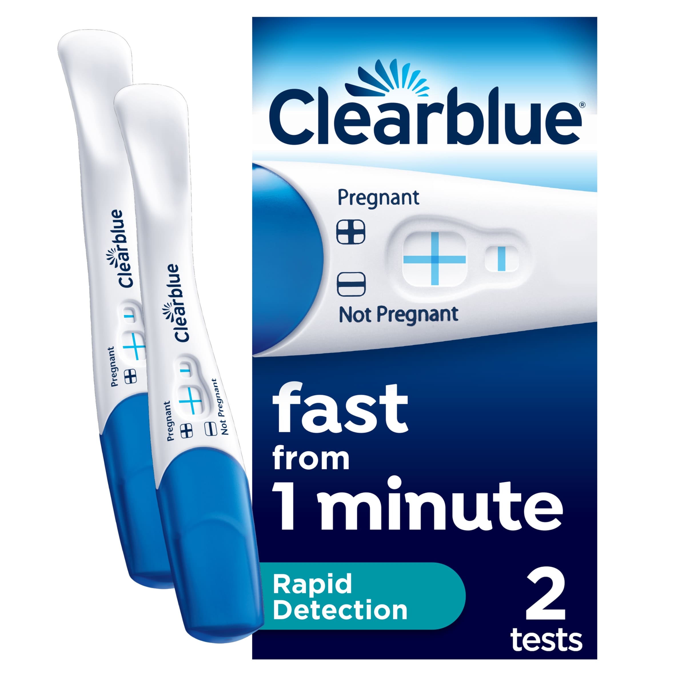 Clearblue Rapid Detection Pregnancy Test 2 Pack
