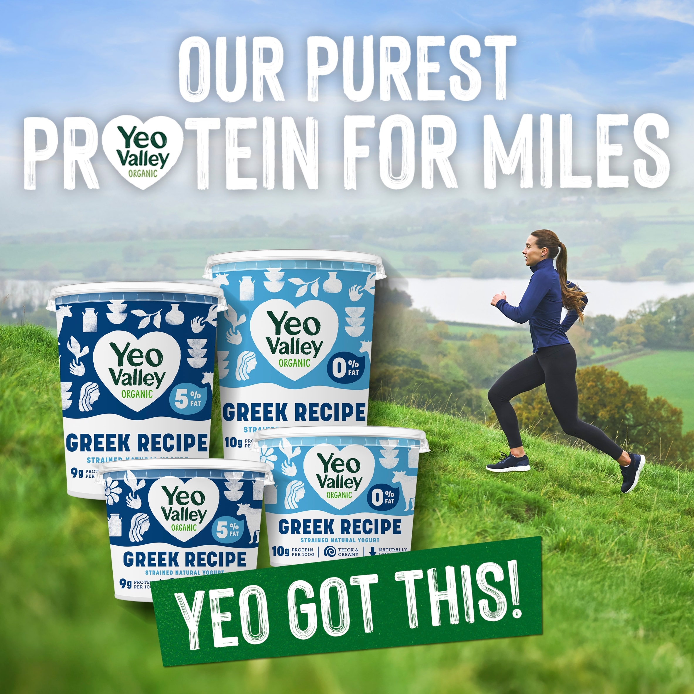 Yeo Valley Organic 0% Greek Recipe Yogurt 450g thumbnail 4