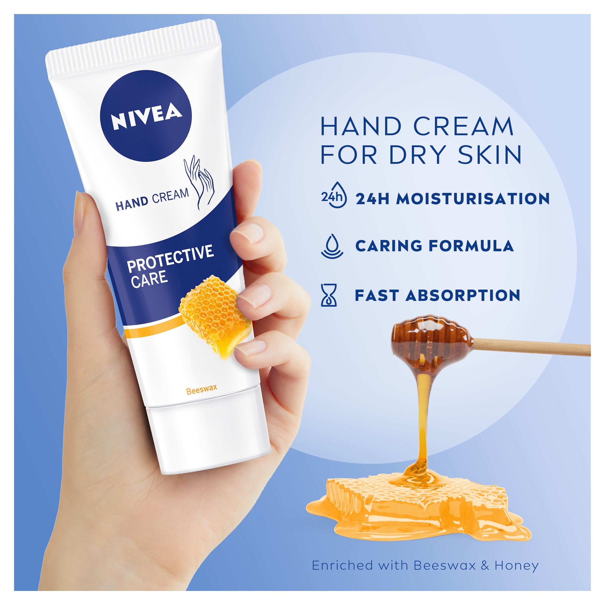 NIVEA Protective Care Hand Cream - Beeswax 75ml thumbnail 2