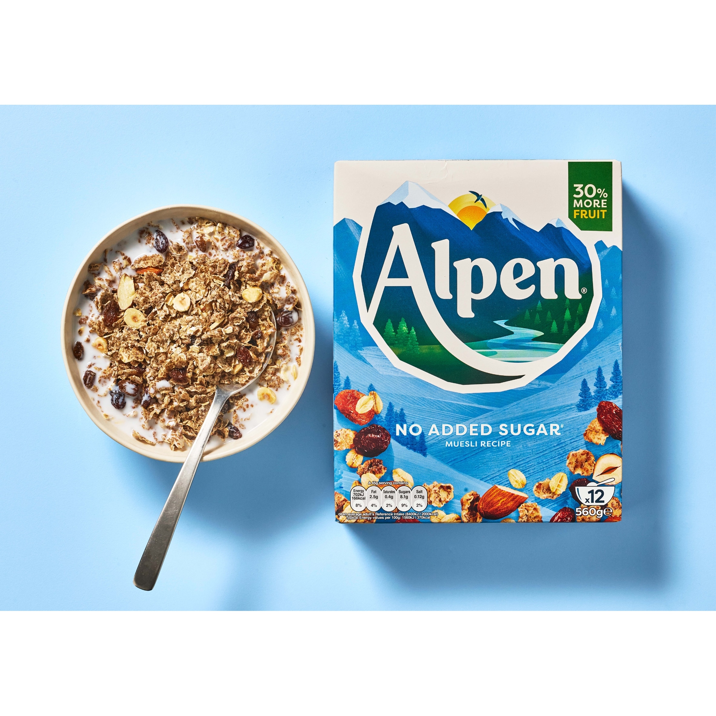 Alpen Muesli No Added Sugar 550g  thumbnail 3