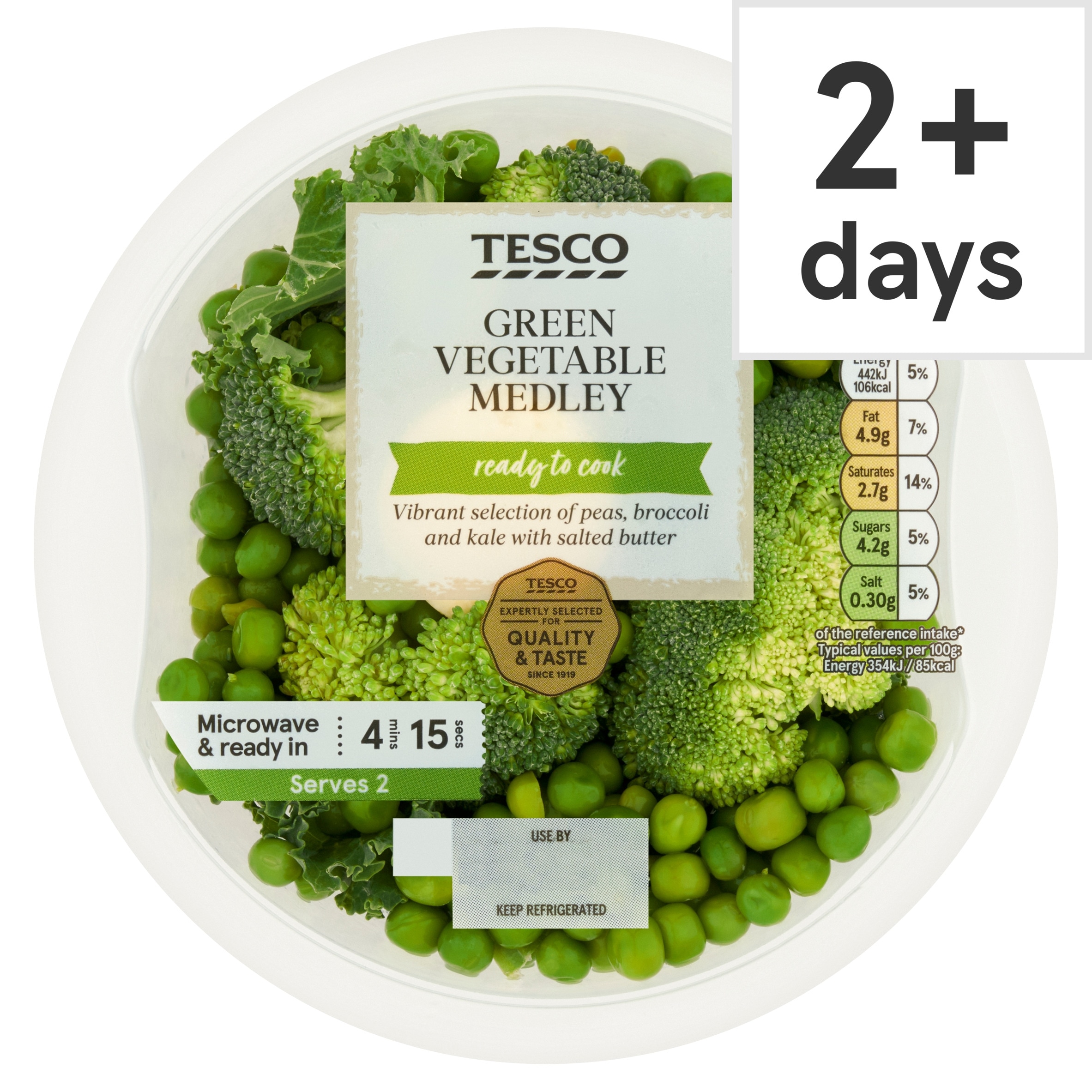 Tesco Green Vegetable Medley 250G