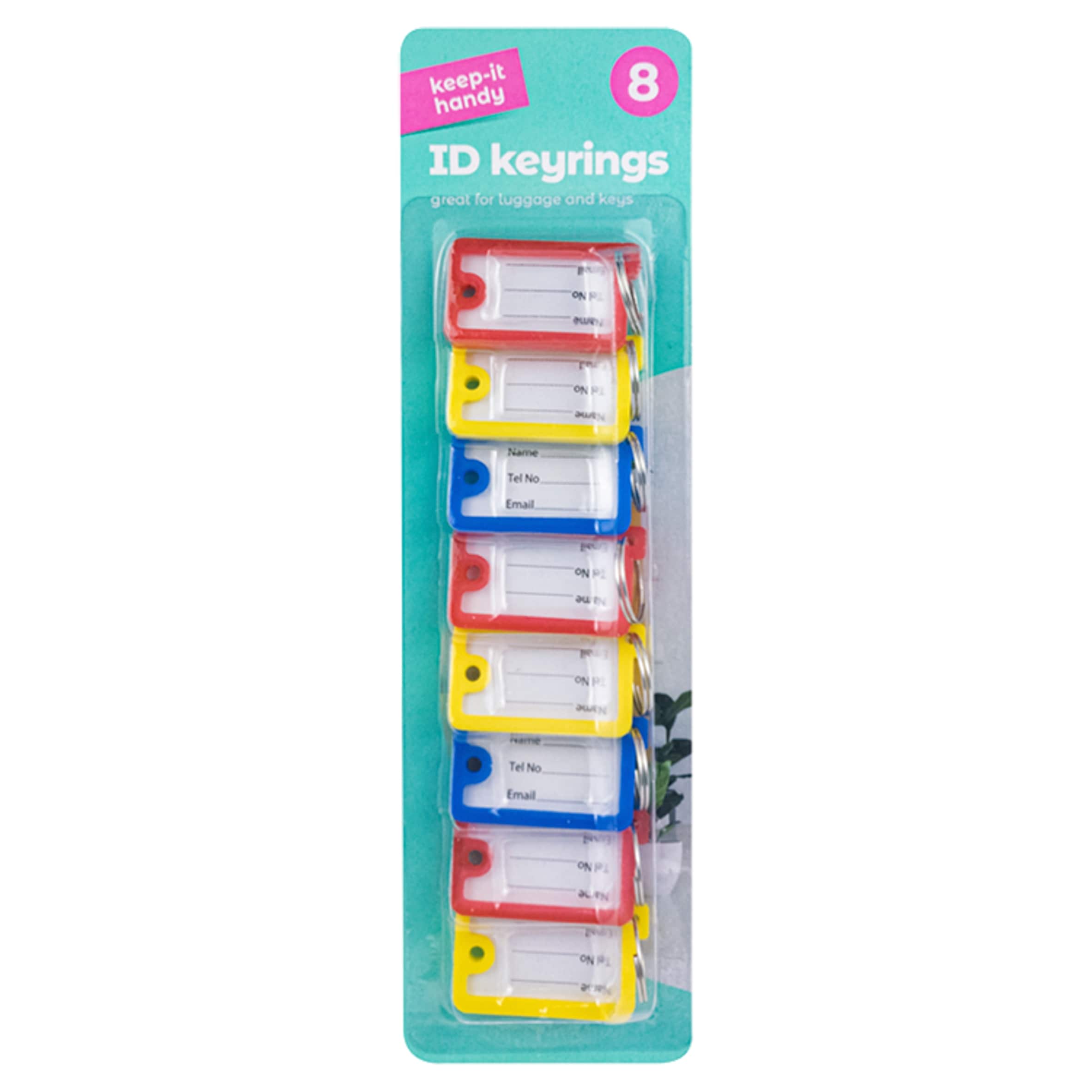 Keep It Handy Plastic Id Tags 8Pk