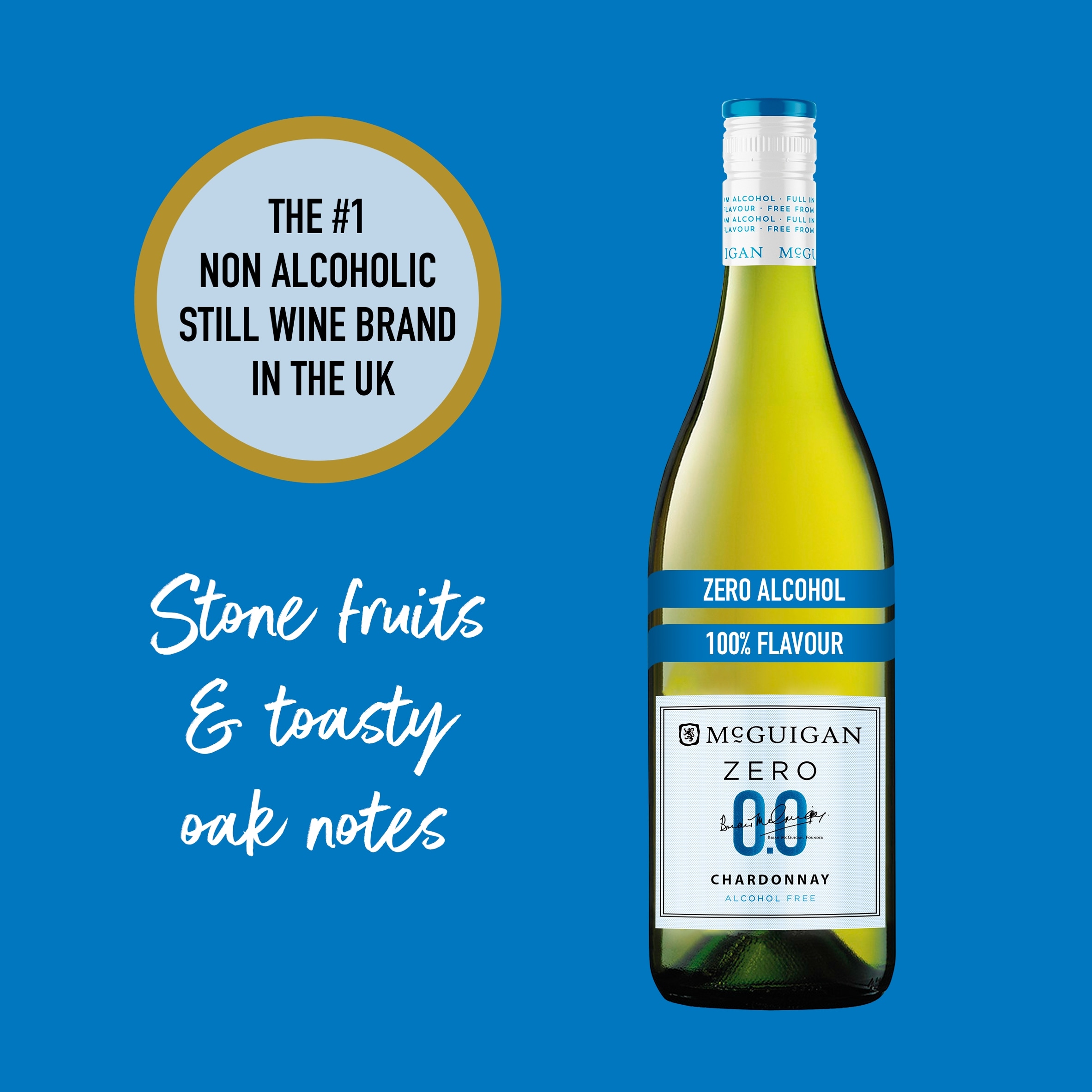 Mcguigan Zero Zero Chardonnay Alcohol Free 750Ml thumbnail 3