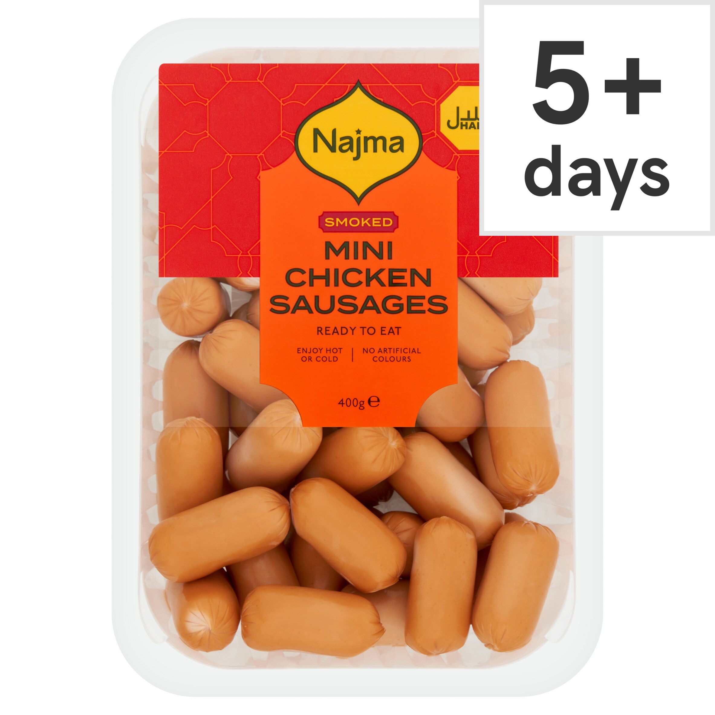 Najma Halal Mini Chicken Sausages - Smoked 400g