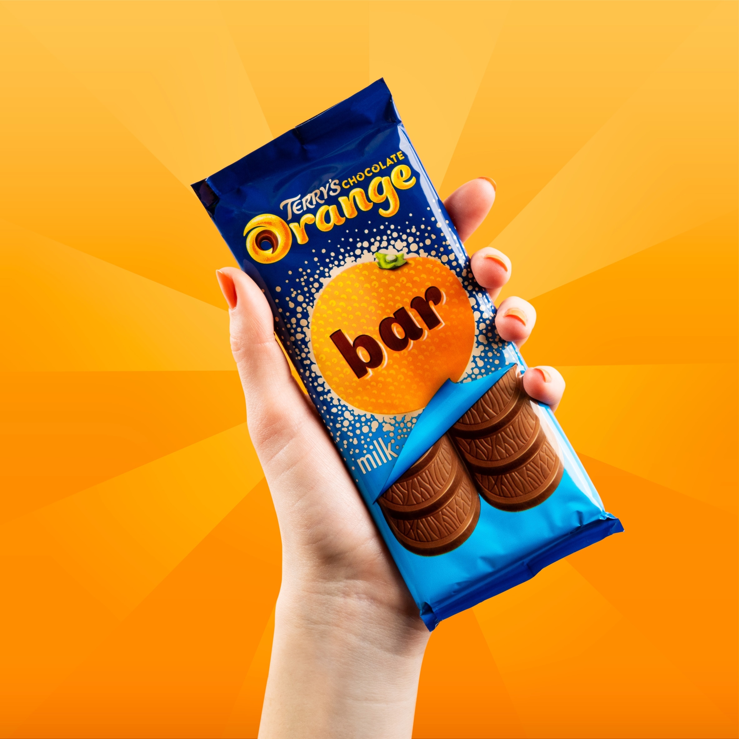 Terry's Milk Chocolate Orange Bar 90g thumbnail 2