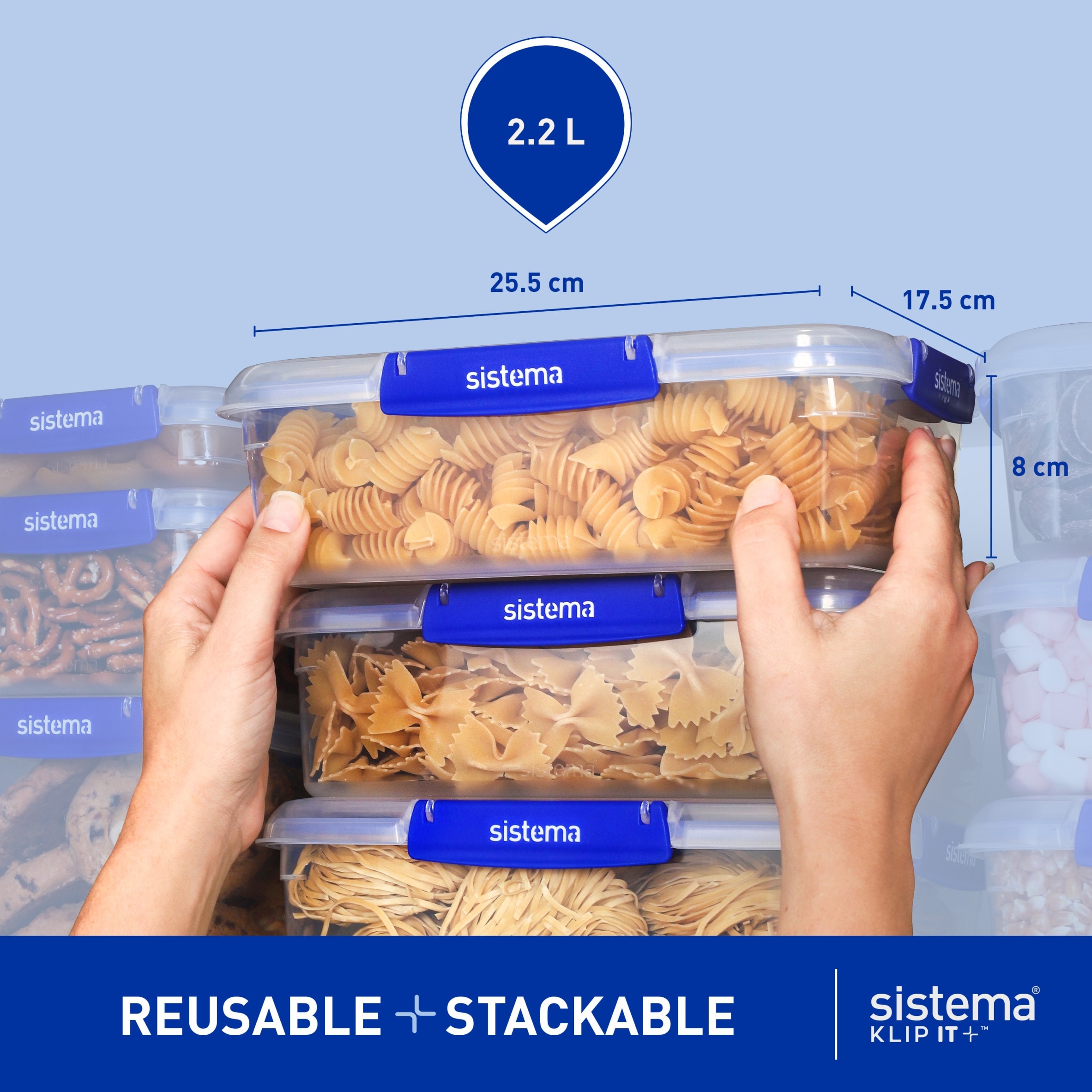 Sistema Klip It + Food Storage 2.2L thumbnail 3