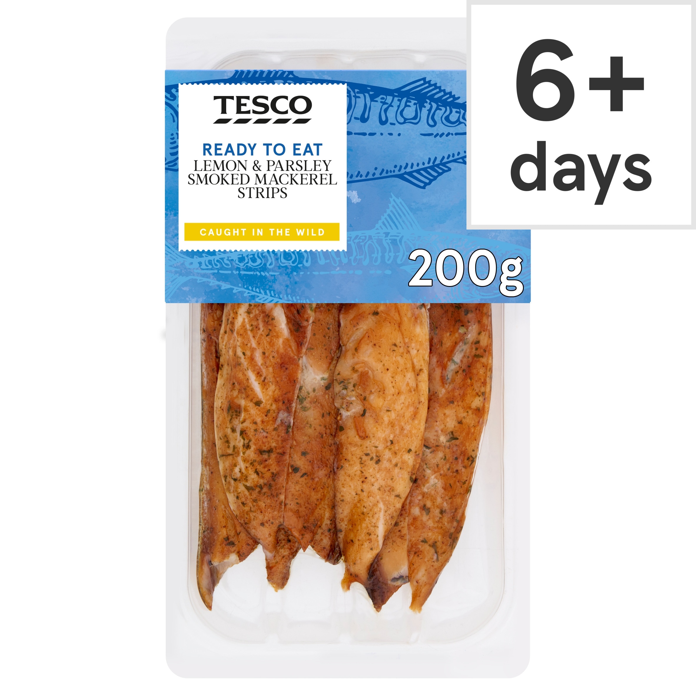 Tesco Lemon & Parsley Smoked Mackerel Strips 200G
