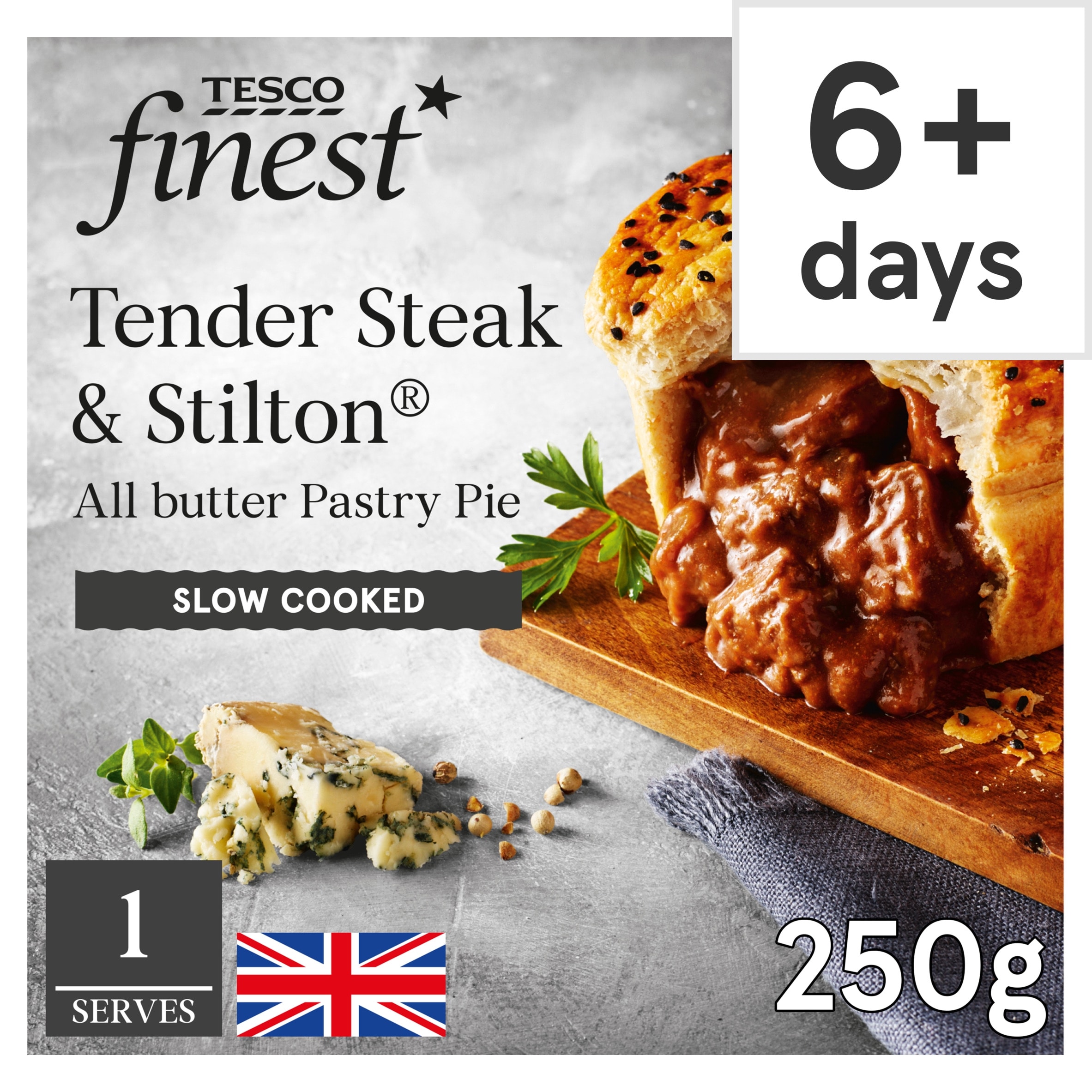 Tesco Finest Steak & Stilton Pie 250G