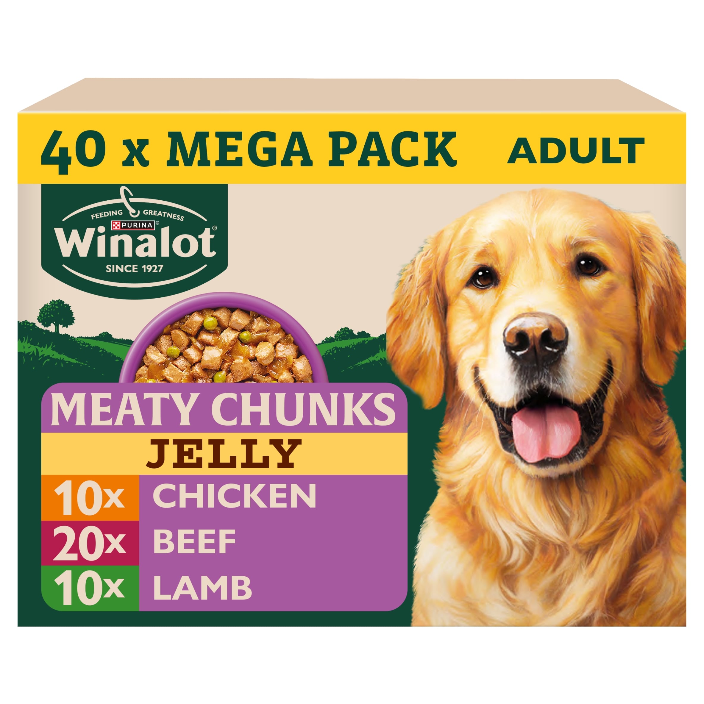 Winalot Meaty Chunks Mixed in Jelly Wet Dog Food