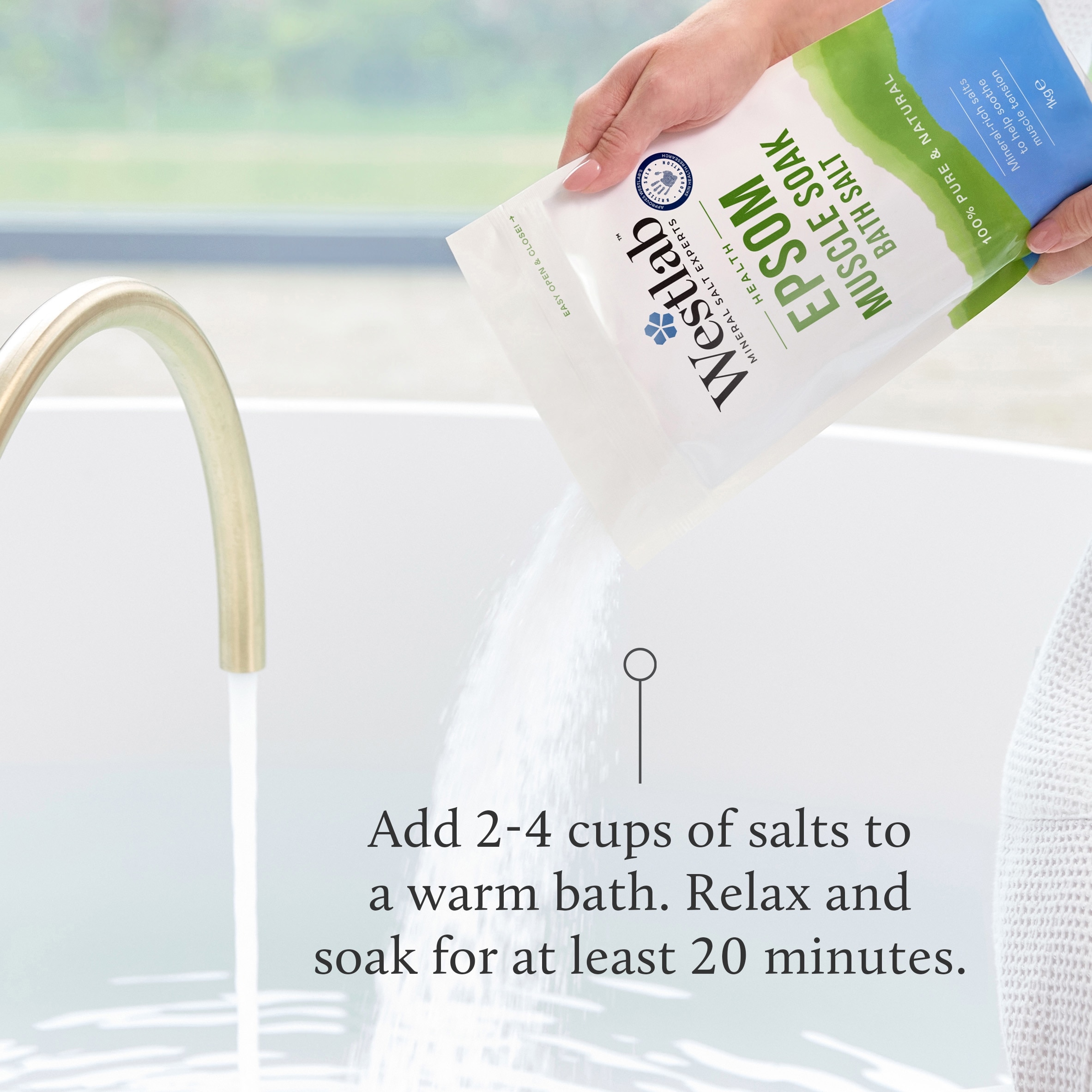 Westlab Epsom Bath Salt 1kg thumbnail 4