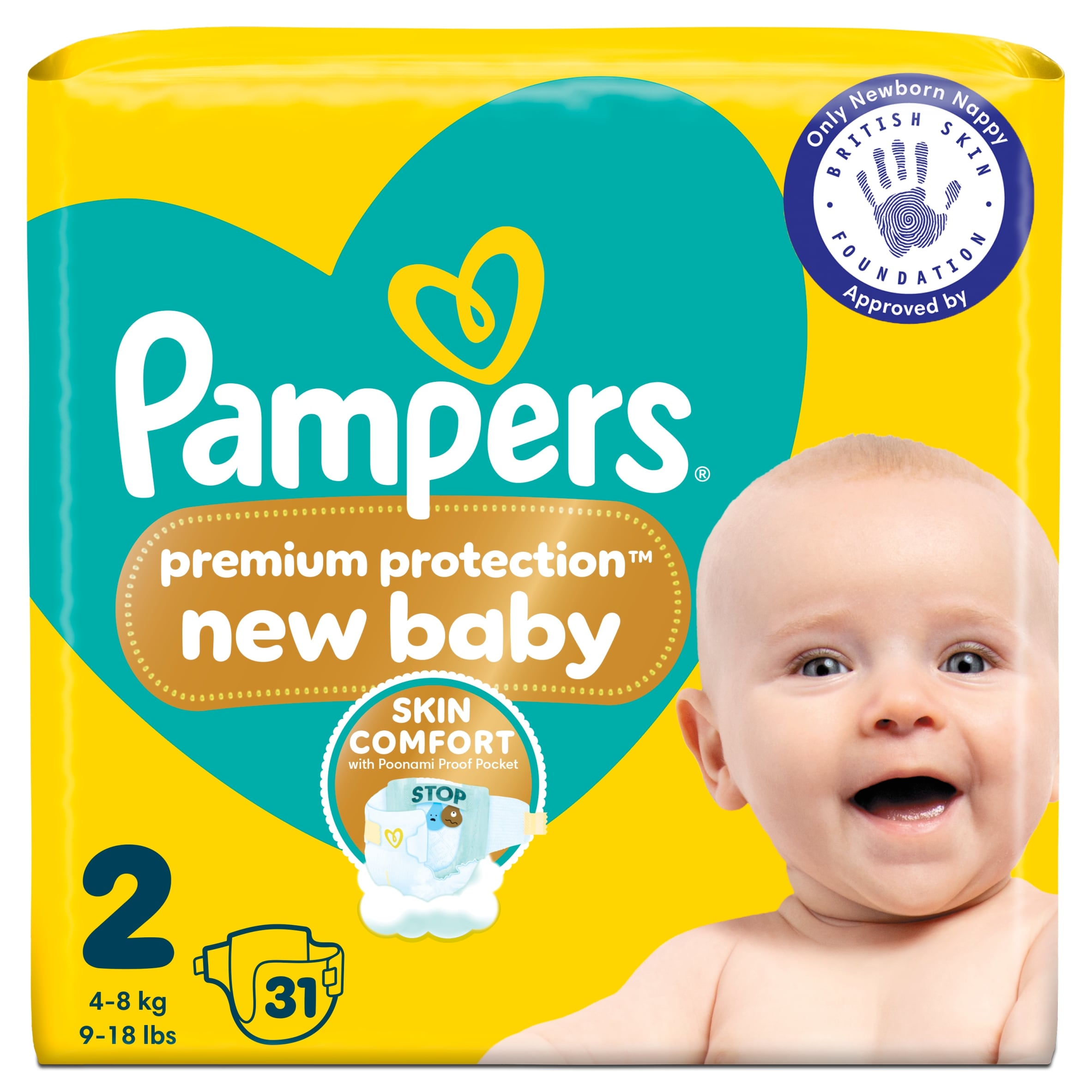Pampers New Baby Size 2 31 Nappies