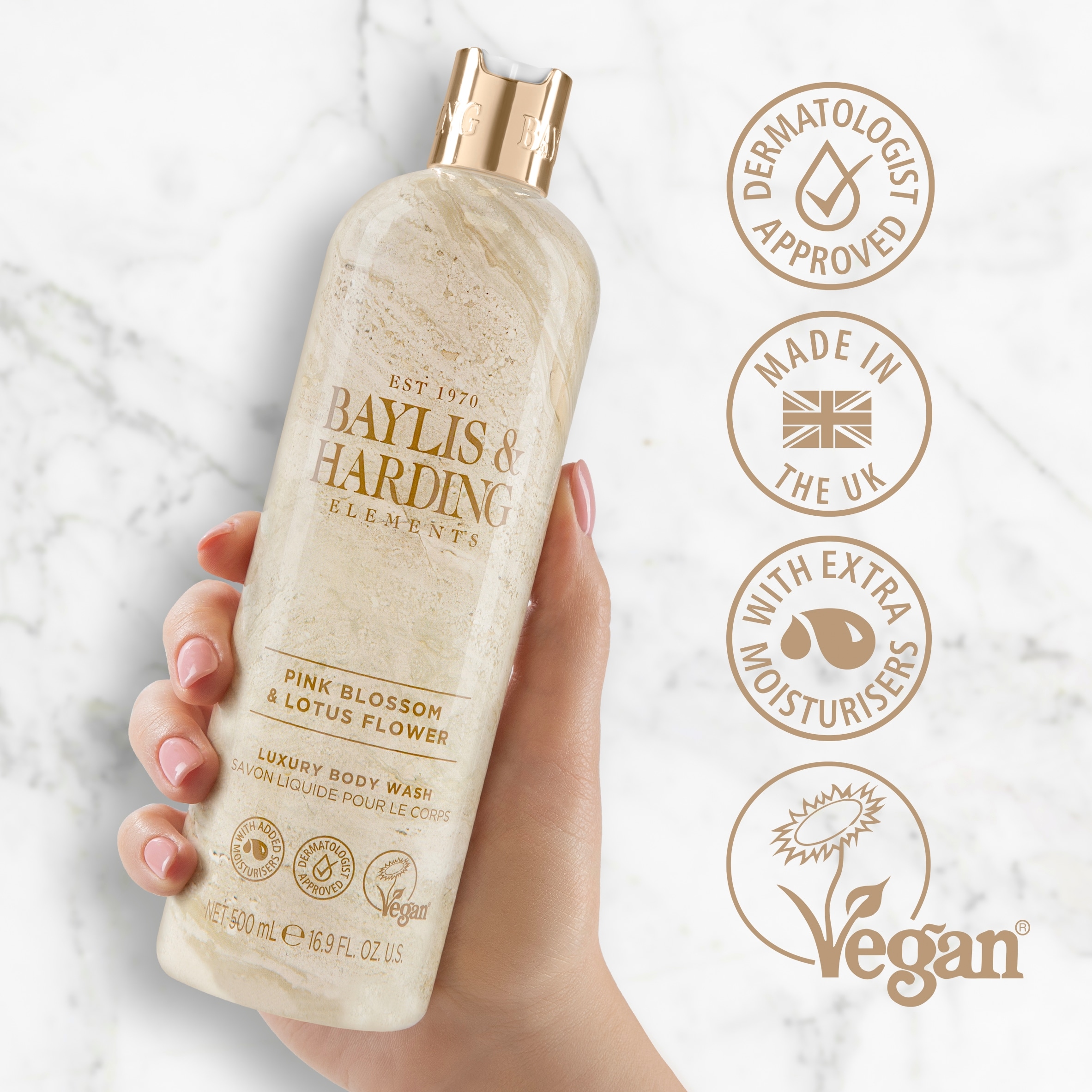 Baylis & Harding Blossom & Lotus Flower Body Wash 500Ml thumbnail 2