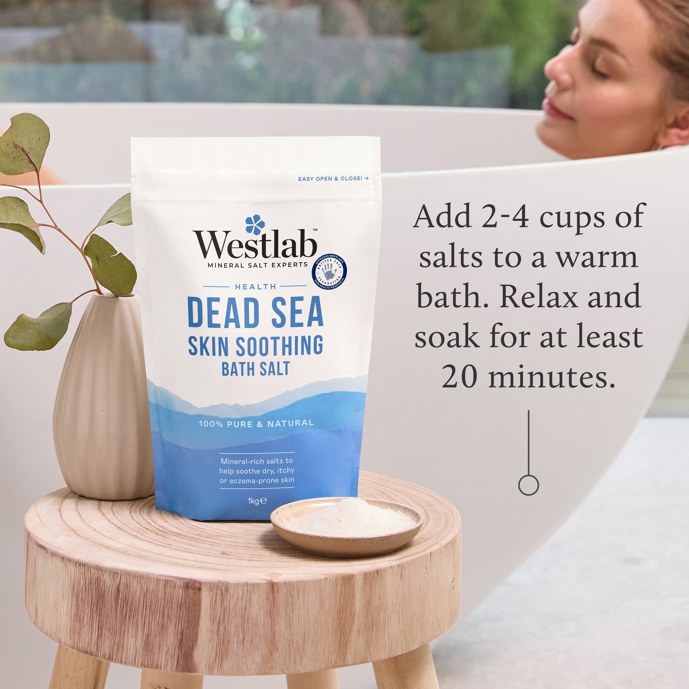 Westlab Dead Sea Bath Salt 1kg thumbnail 4