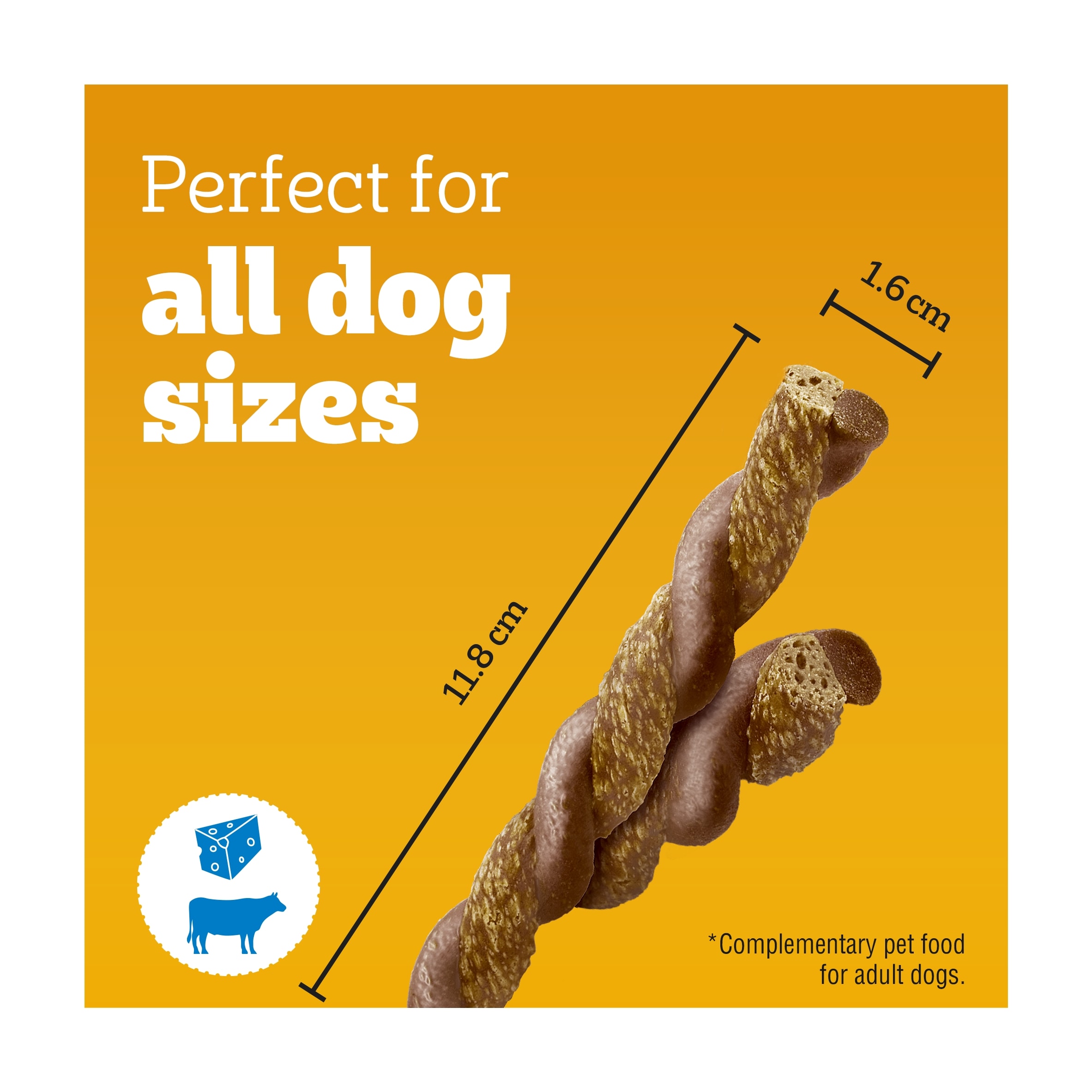 Pedigree Rodeo Duos Dog Food Treats Beef & Cheese 7 sticks 123g thumbnail 3