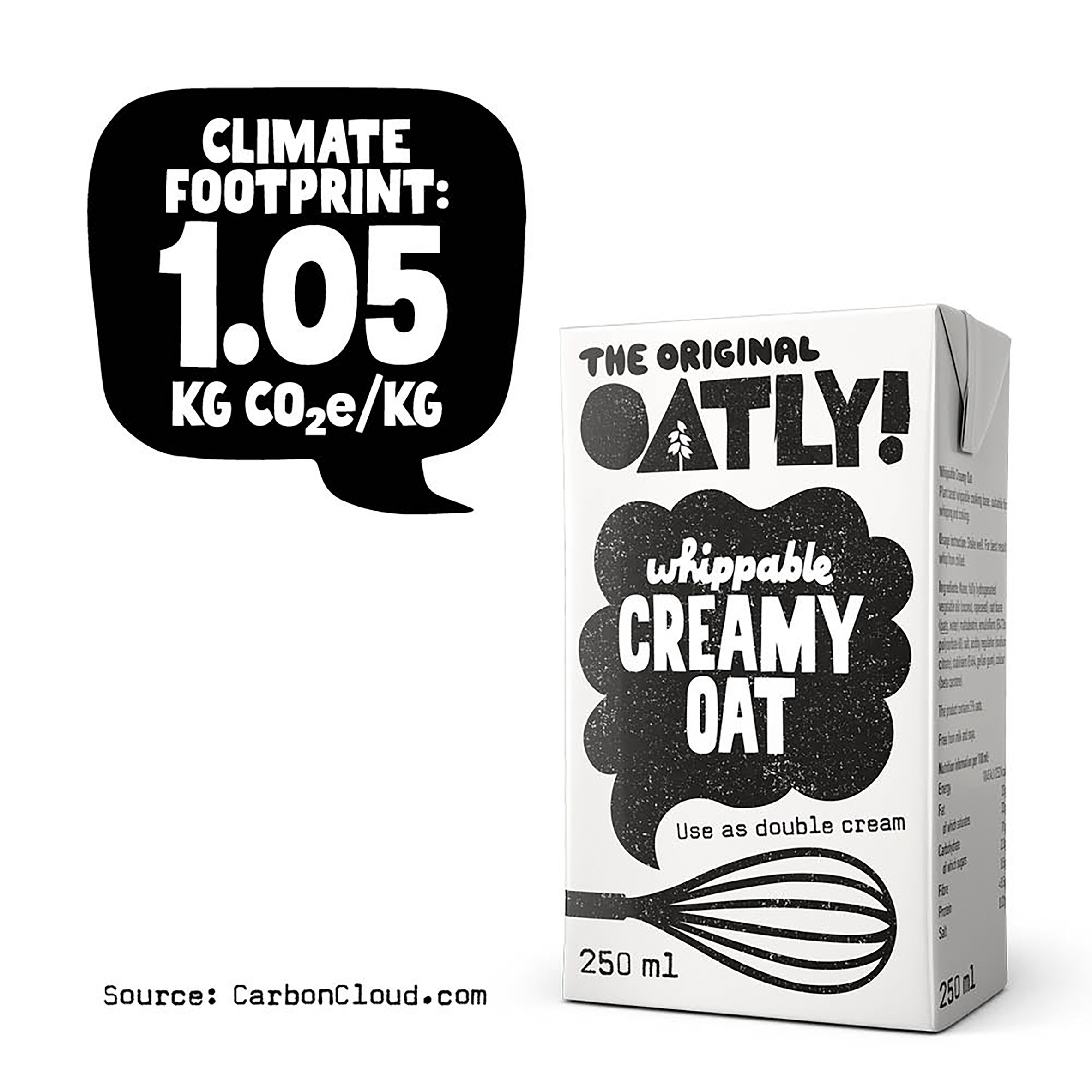 Oatly Whippable Creamy Oat 250Ml thumbnail 2