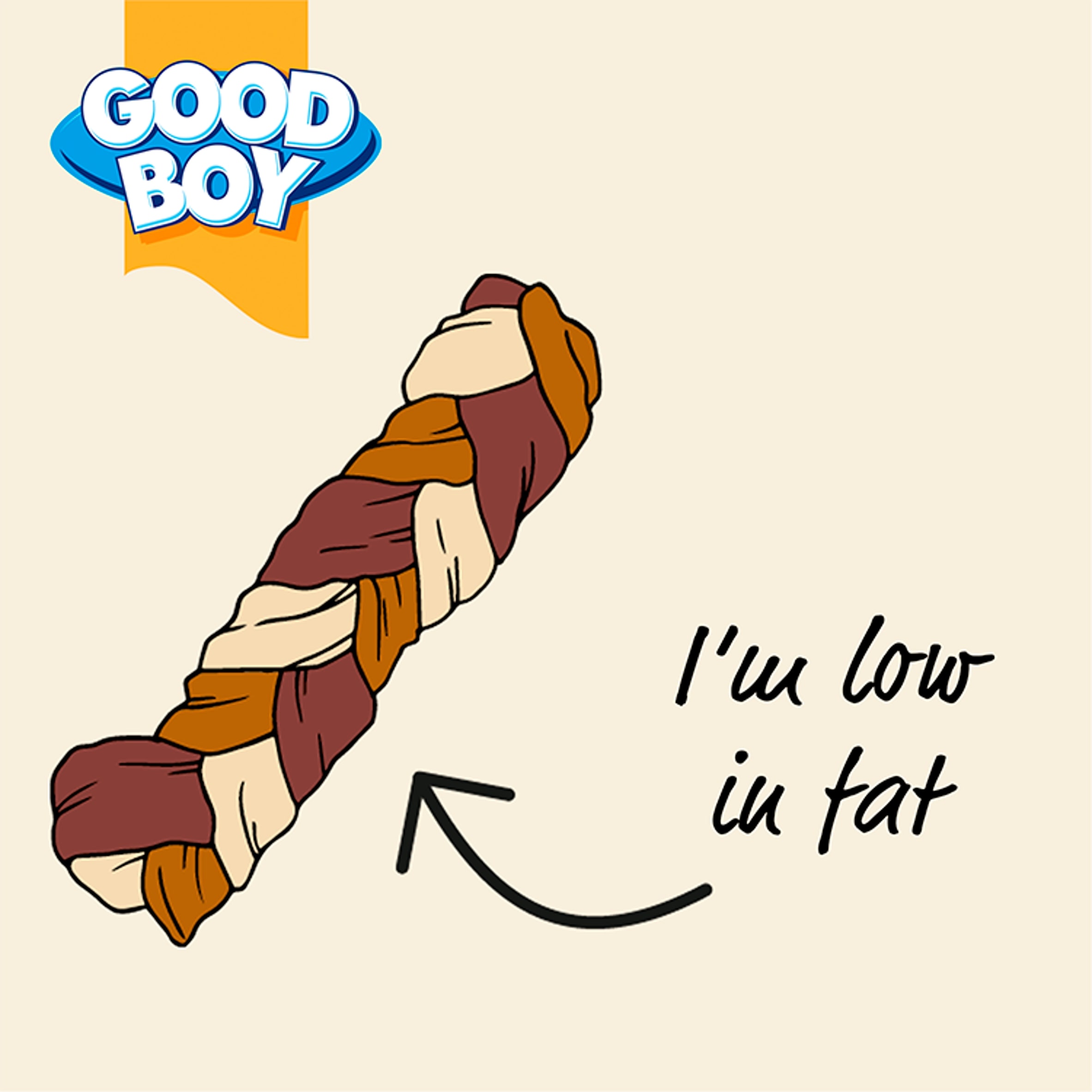 Good Boy Wagtastic Dog Treats Large Braid Chew 80g thumbnail 2