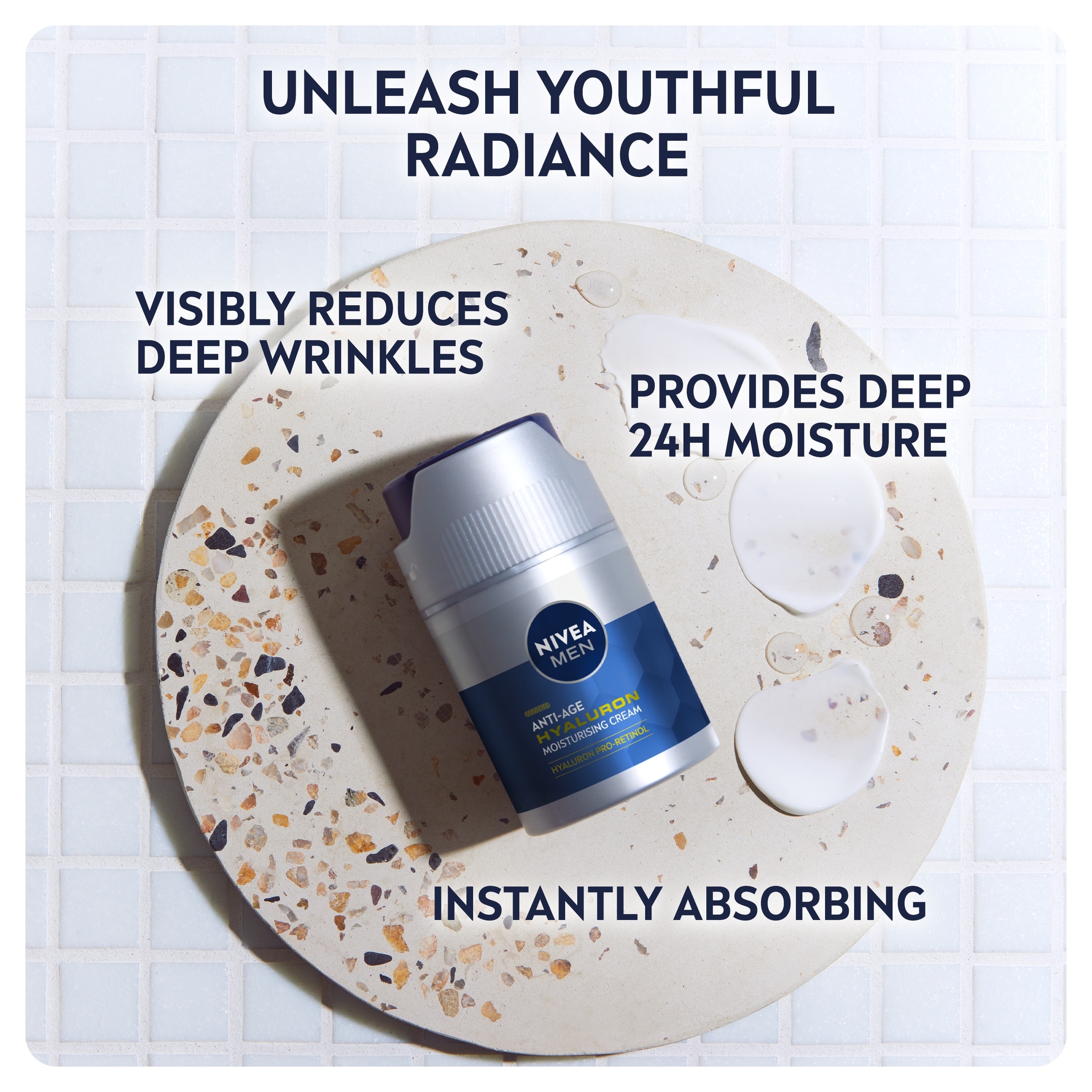 NIVEA MEN Anti-Age Hyaluron Moisturising Cream SPF 15 50ml thumbnail 5
