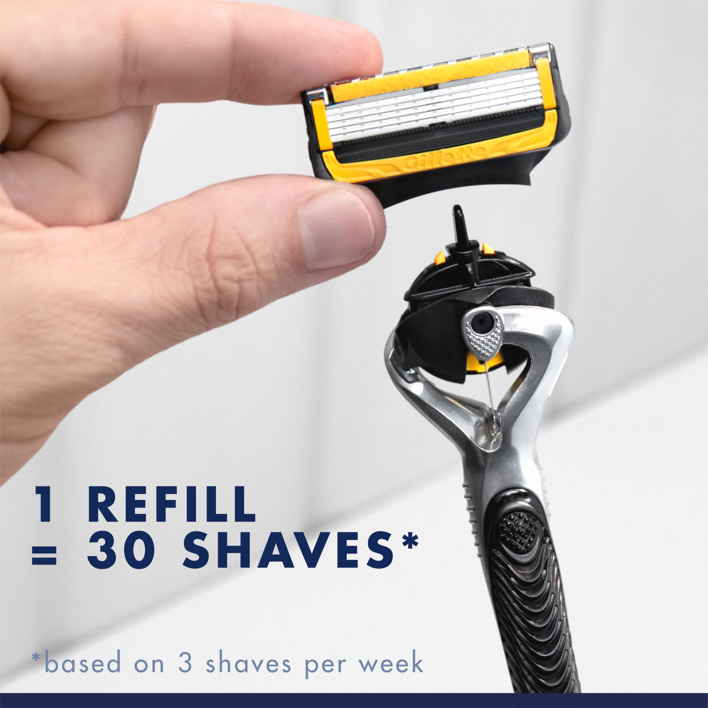 Gillette ProShield Power Men's Razor Blades Refills 4 Pack thumbnail 4