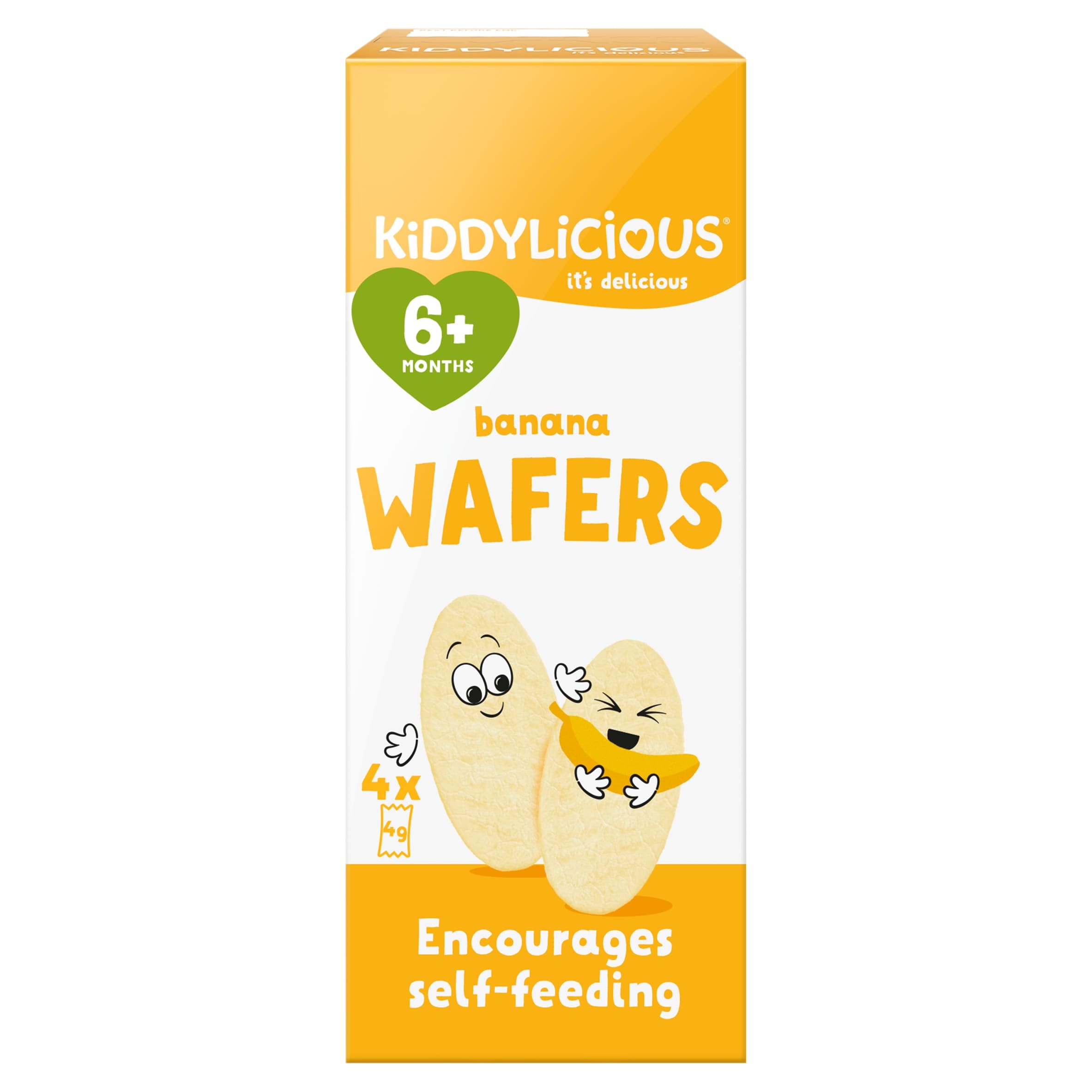 Kiddylicious, Mini Wafers, Banana