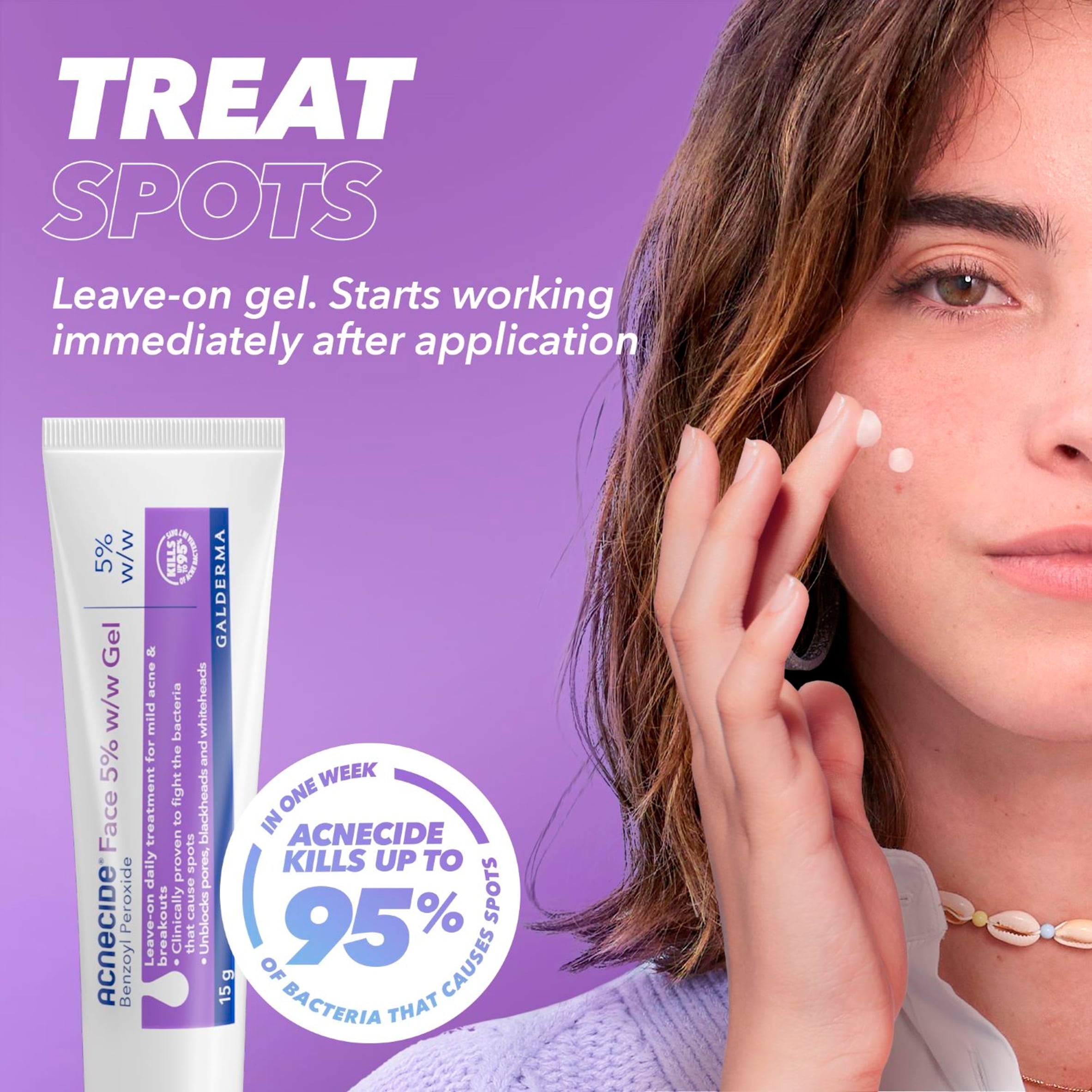 Acnecide Face Gel For Spot Treatment 15G thumbnail 2