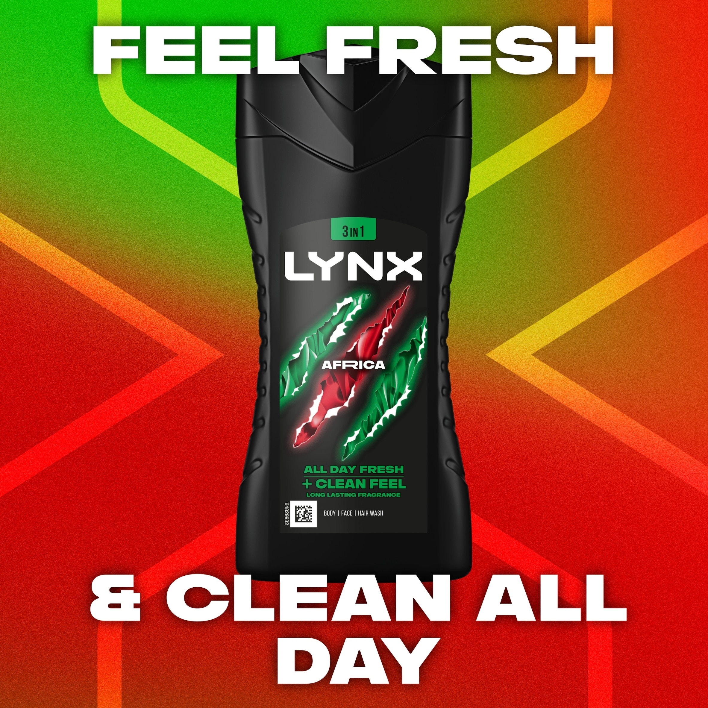 Lynx Africa Bodywash Shower Gel 225ml thumbnail 2