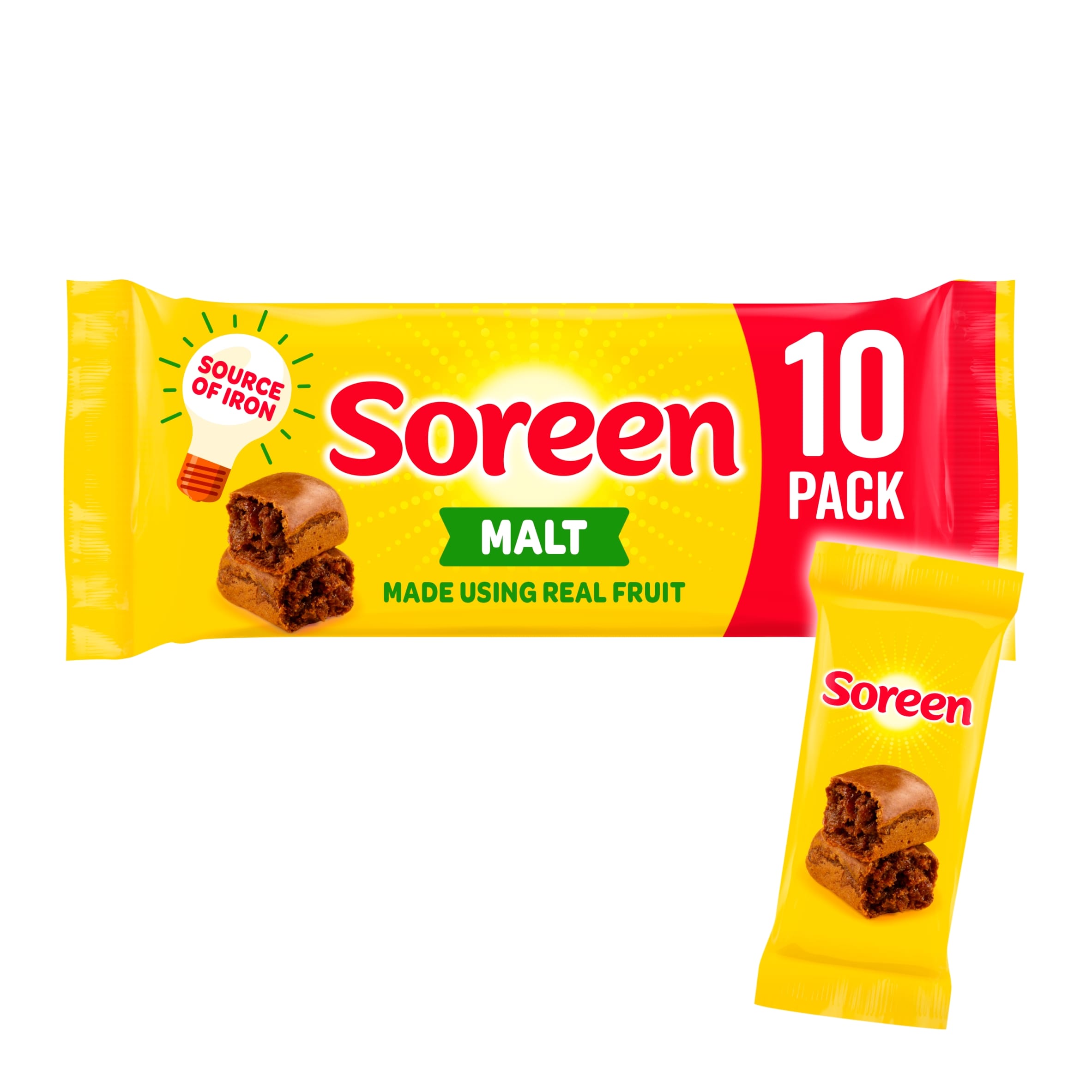 Soreen 10 Individually Wrapped Malt Lunchbox Loaves