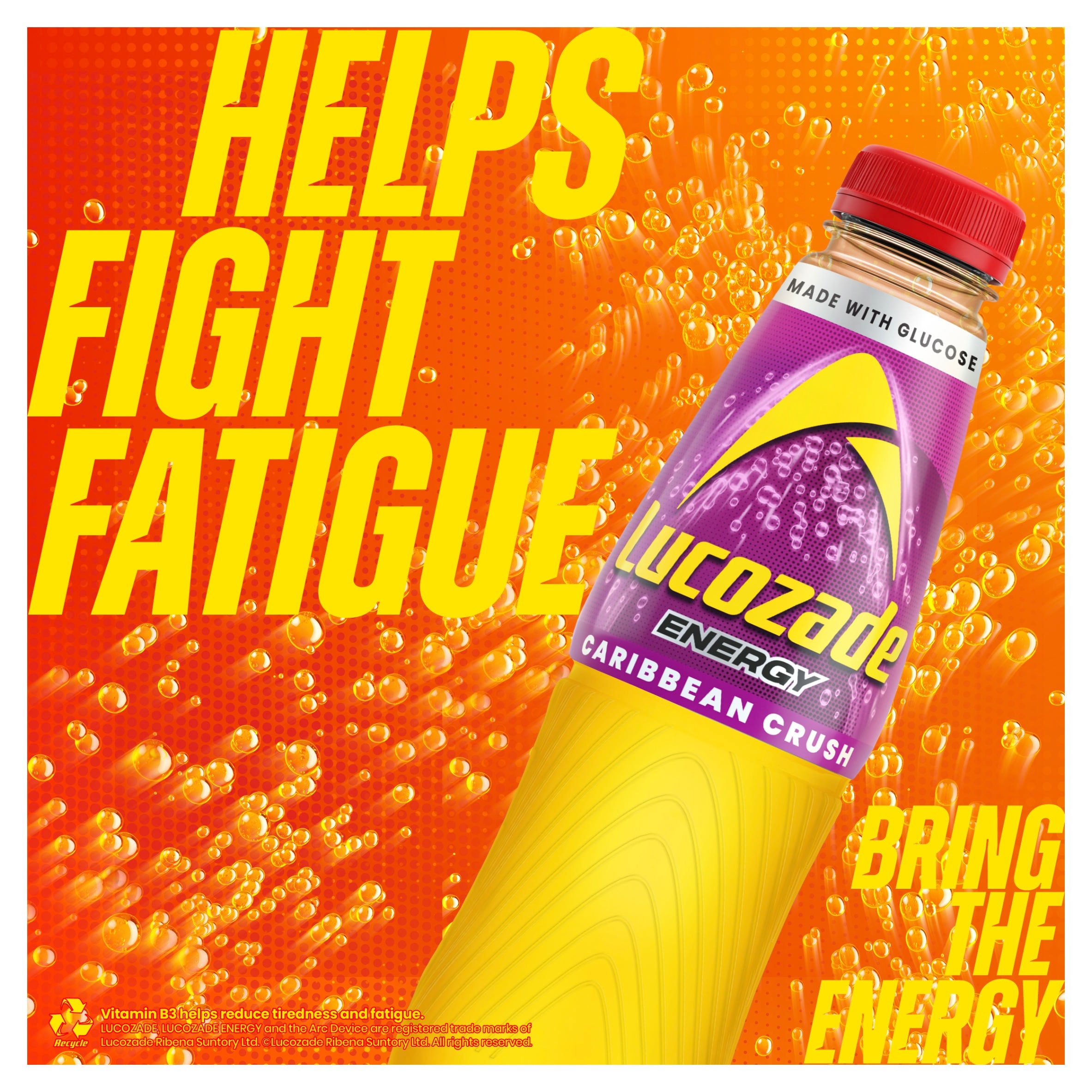 Lucozade Energy Drink Caribbean Crush 4 x 380ml thumbnail 3
