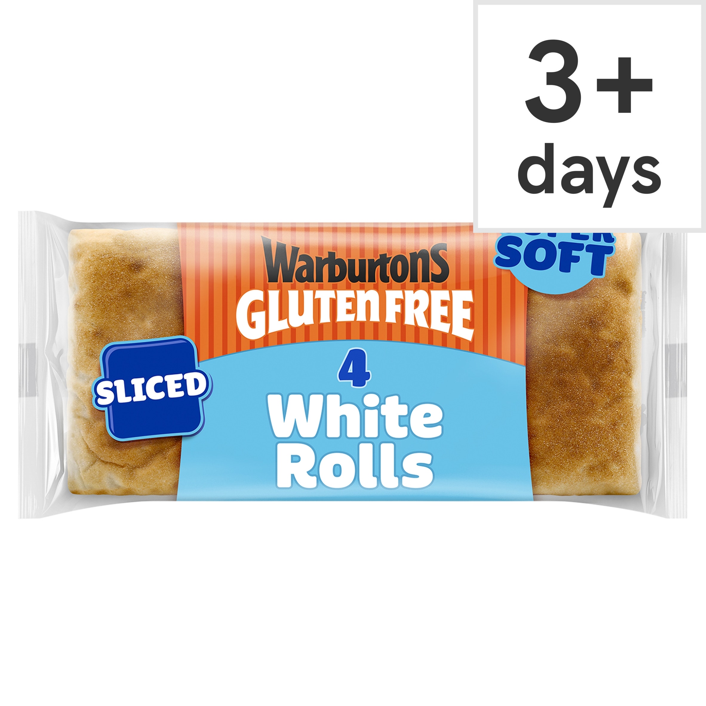 Warburtons Gluten Free White Square Rolls